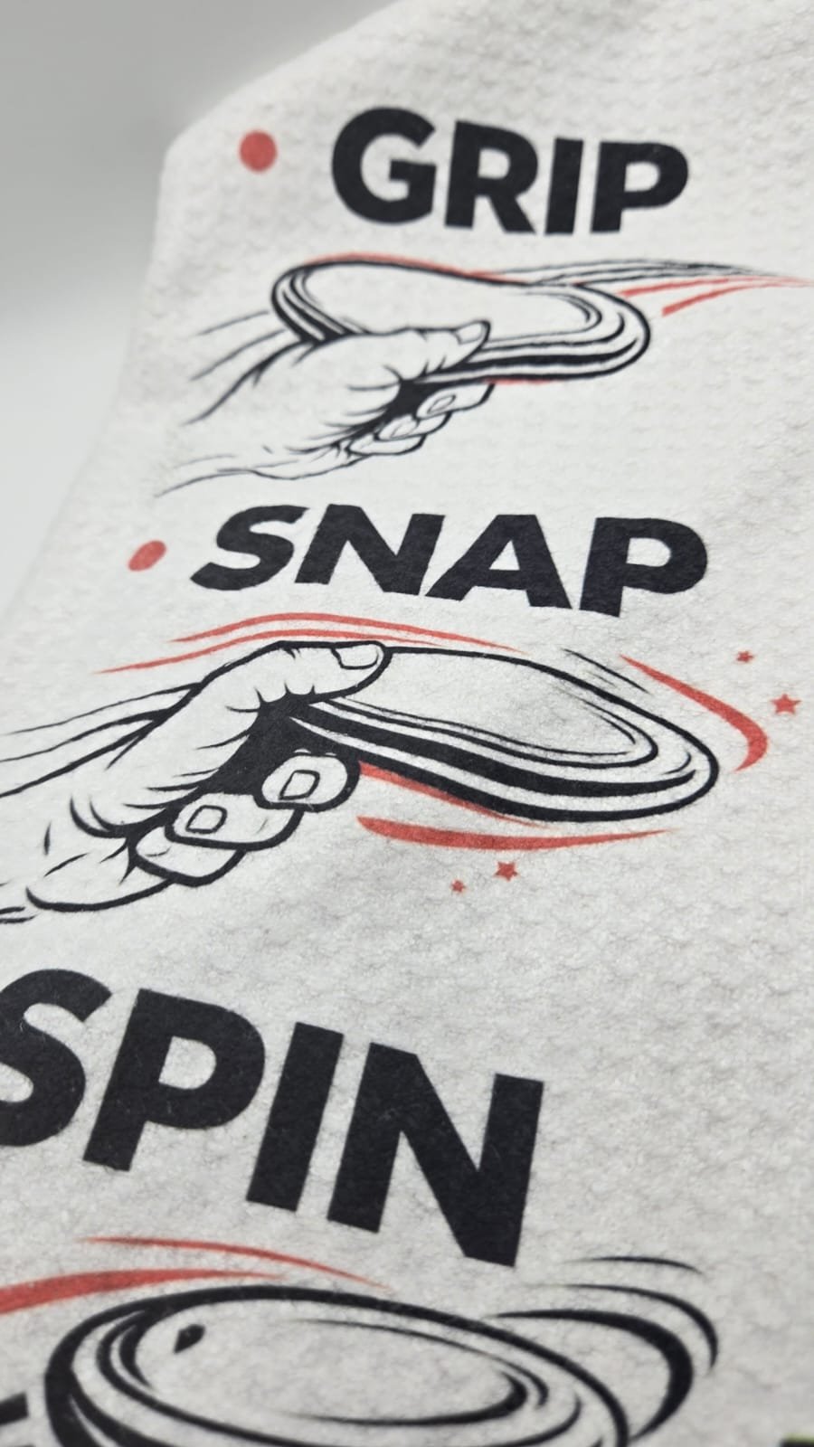 'Grip Snap Spin' TCPR Disc Golf Towel Large