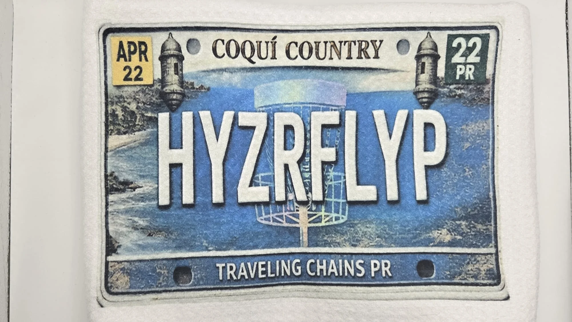 'HYZRFLYP' Tag TCPR Disc Golf Towel Large