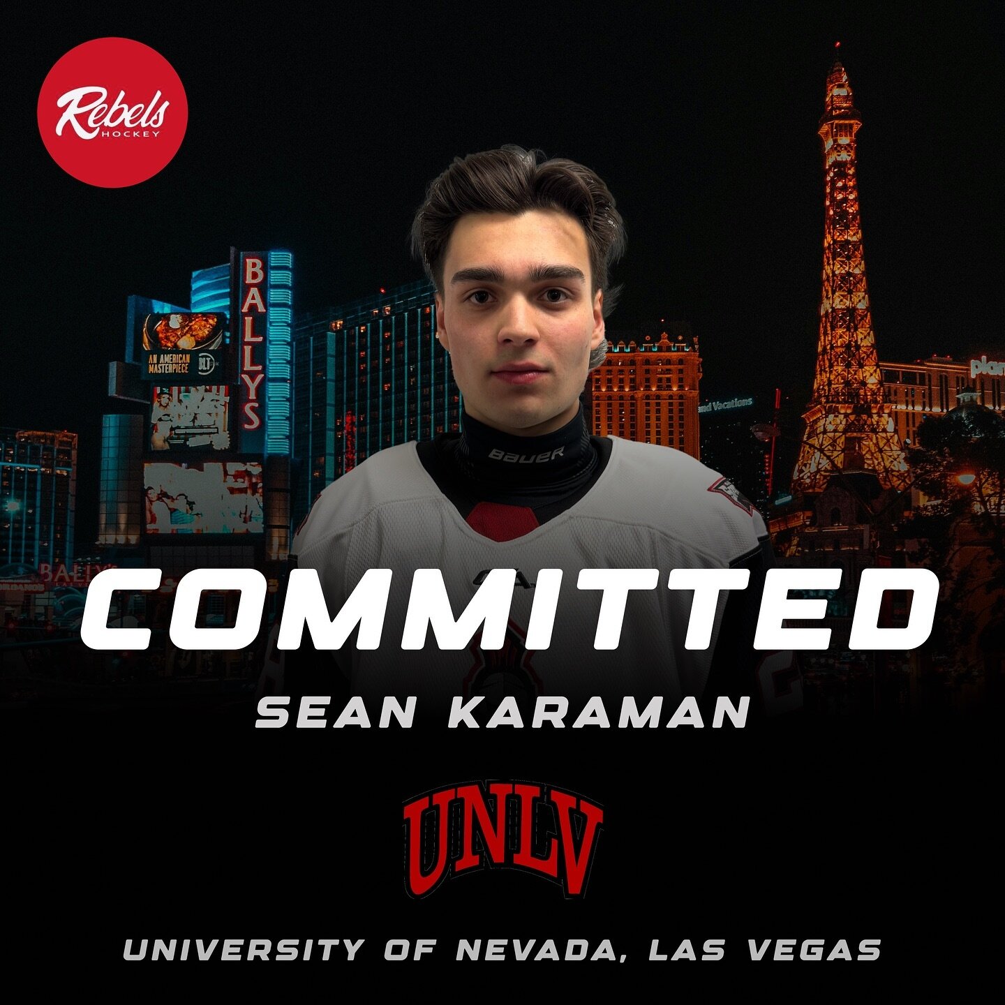 Viva Las Vegas 🎰

Congratulations to Sean Karaman (03) on his college commitment to UNLV (@unlvhockey)

&ldquo;I was looking for an experience unlike anything I had done up to this point, that could still provide the level of hockey and off ice faci