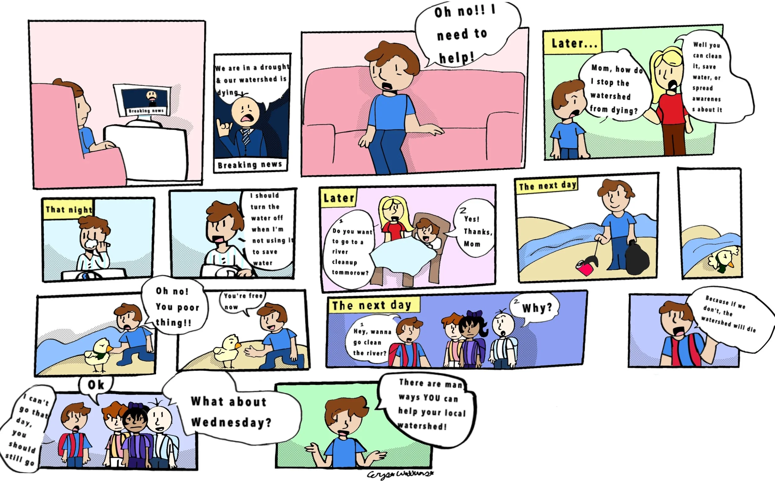 A Young Artist’s Comic Inspires Action for Watersheds