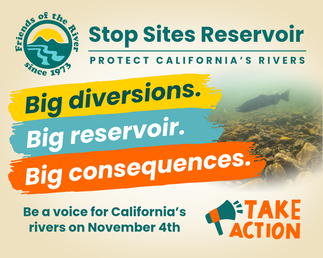 ACTION ALERT: STOP SITES RESERVOIR - Protect the Sacramento River&nbsp;