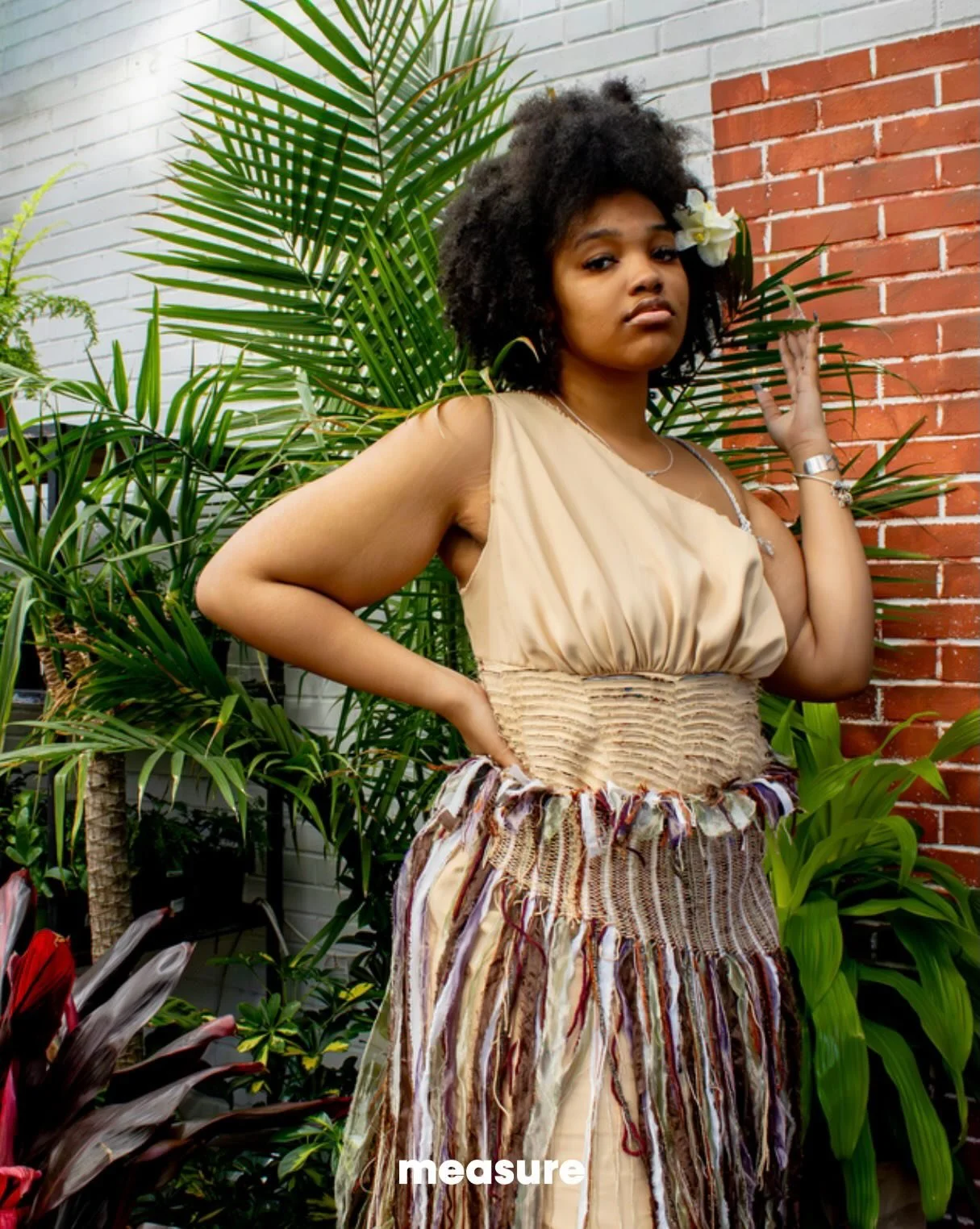 @designed.by.oghene collection, &ldquo;Sacred Threads,&rdquo; featured in the In Bloom photoshoot by @measuremagazine, allows Anighoro to represent herself and her culture to the world. Breaking away from standards set in the past, Anighoro is pushin