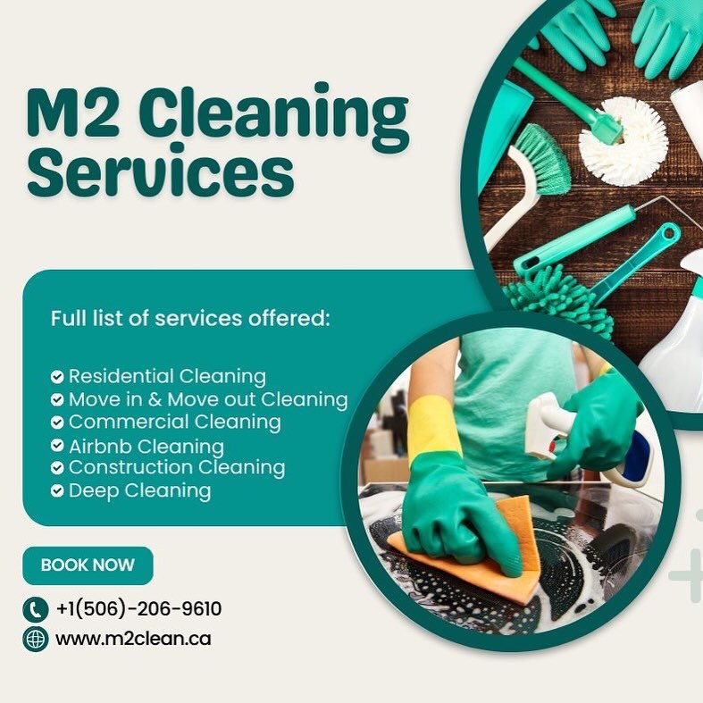Elevate the cleanliness of your space with M2 Cleaning Solutions! 🌟 From spotless residential and commercial cleaning to deep cleans that leave no corner untouched. Whether it's move in/move out, construction, or Airbnb, we've got your space covered
