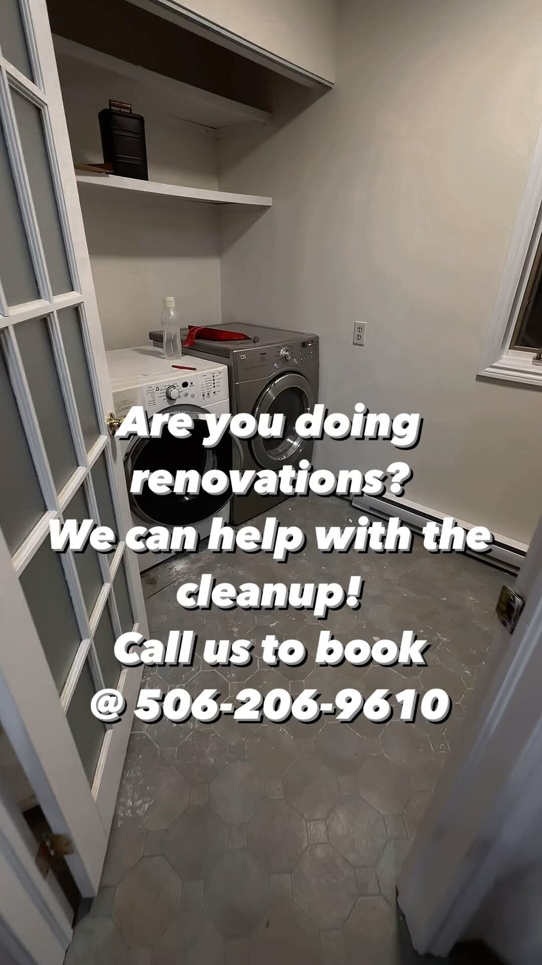 If you’re doing renovations, we are here to help. Our team is stocked with all the goodies for a post renovation cleanup to make your life easier.
📱Call 506-206-9610
#residentailcleaning#postrenovationcleaning #cleaningbusiness #cleaningcomp