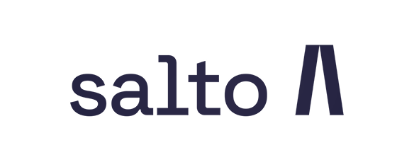 Das Wort 'salto' in schwarzer Schrift auf schwarzem Hintergrund, wobei die Buchstaben teilweise umgekehrt sind.