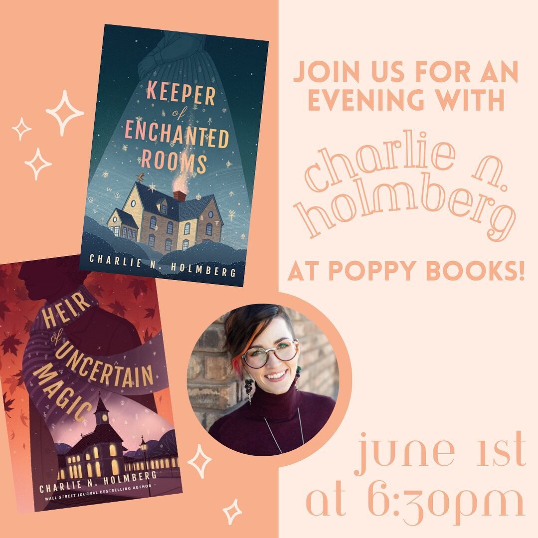 We are so excited to welcome @cnholmberg to our store next month for a Q&amp;A and signing! This is a free event, but please register through the link in our bio to attend! We can&rsquo;t wait!✨