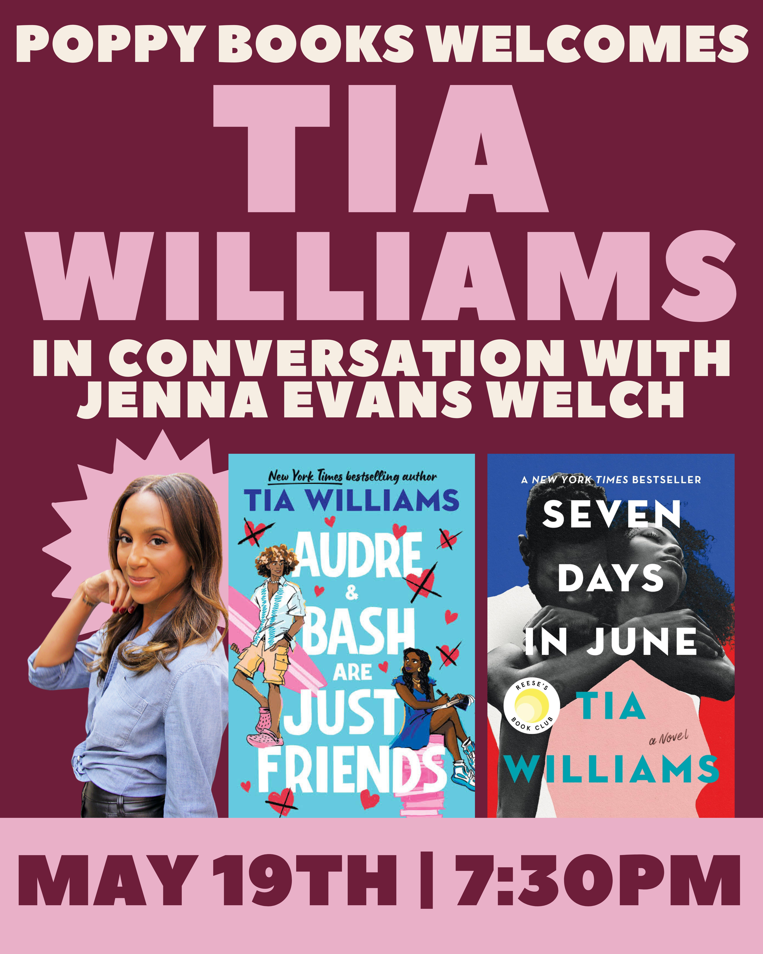 Author Event: TIA WILLIAMS