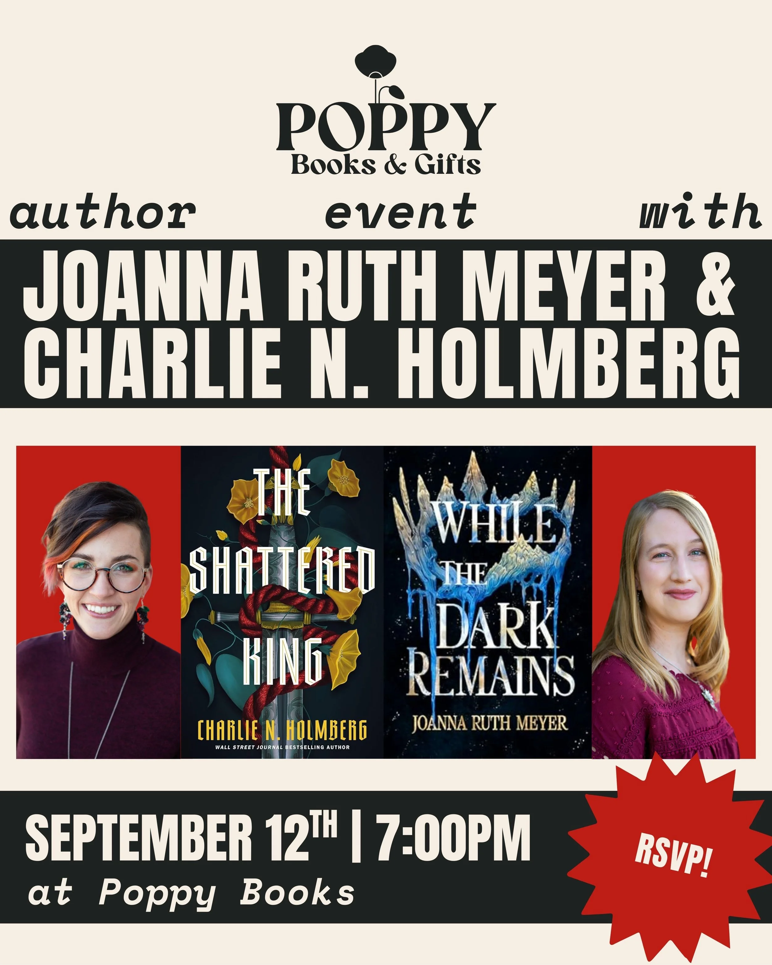 Author Event: Joanna Ruth Meyer & Charlie N. Holmberg