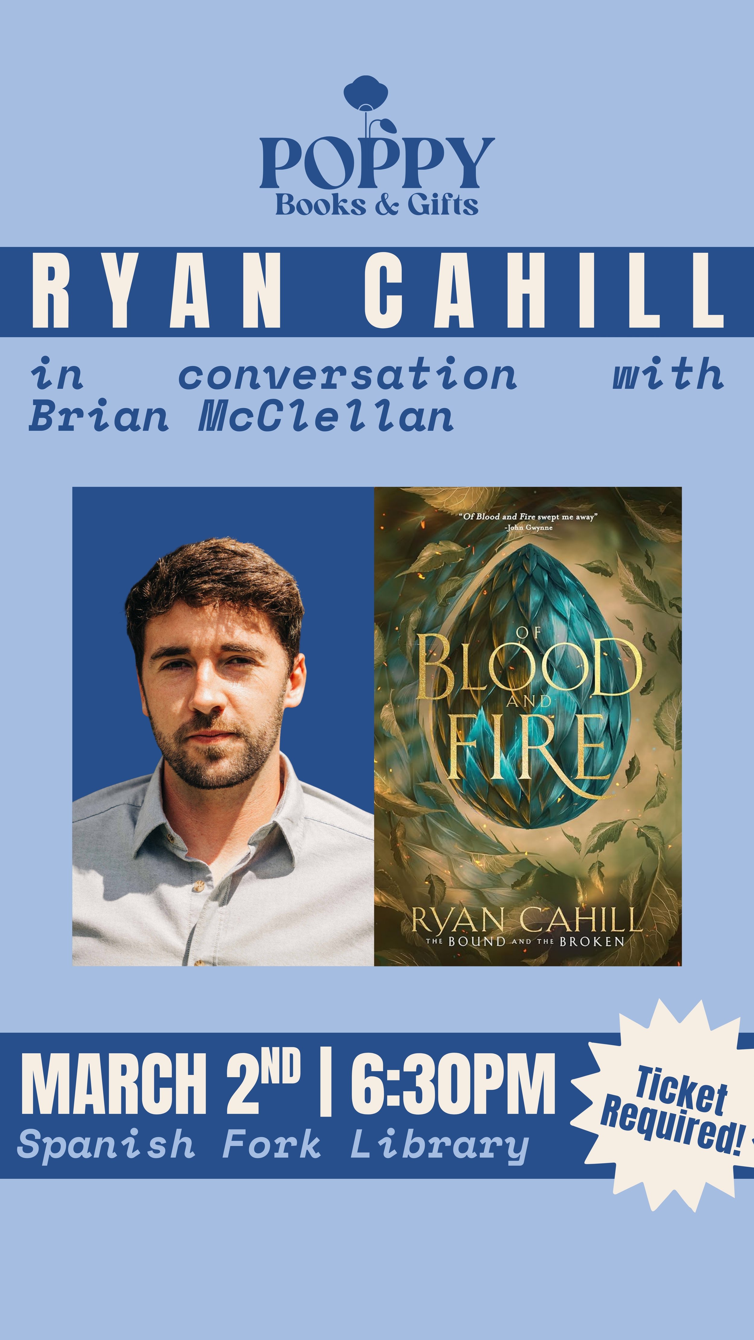 Author Event: Ryan Cahill