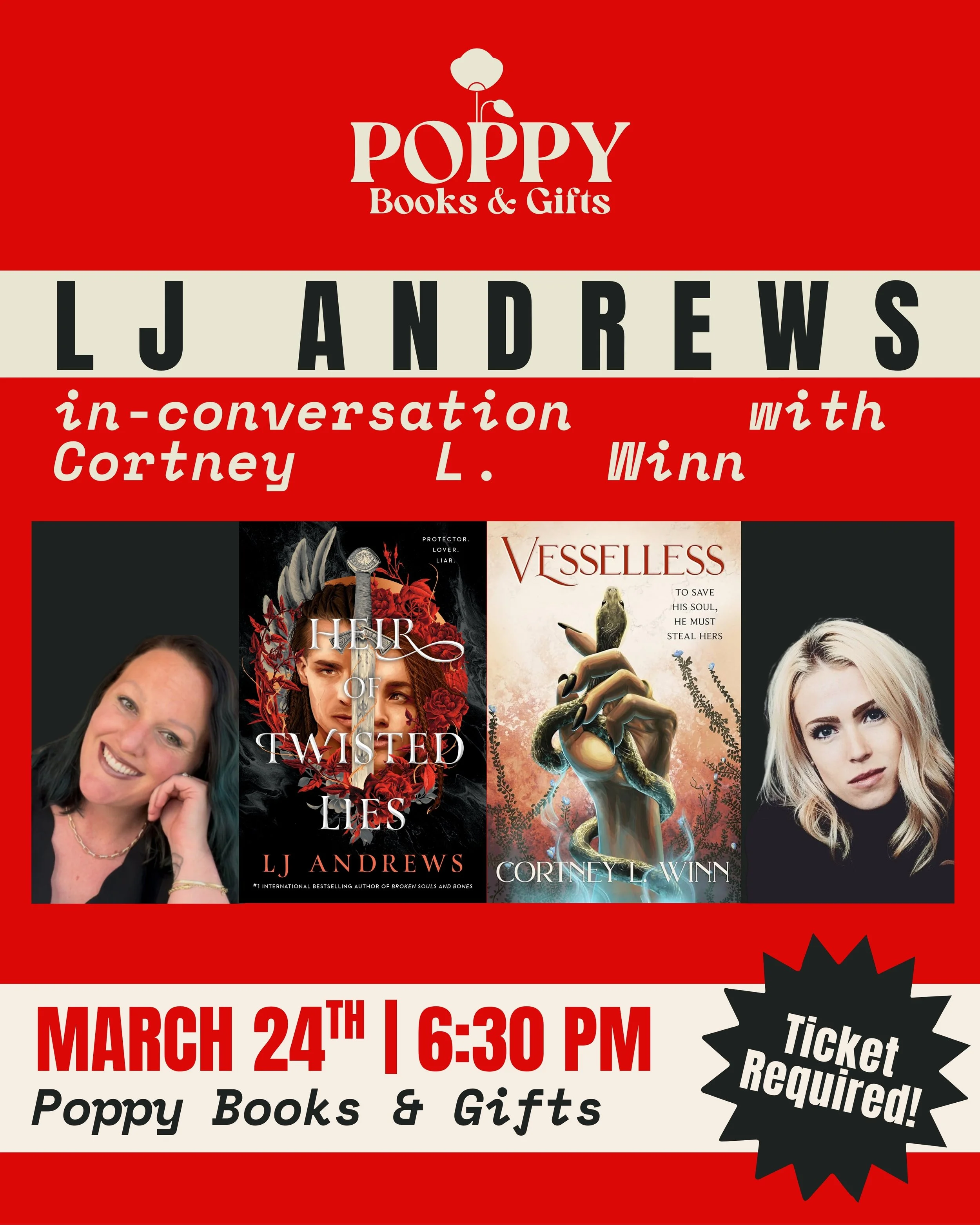 Author Event: LJ Andrews