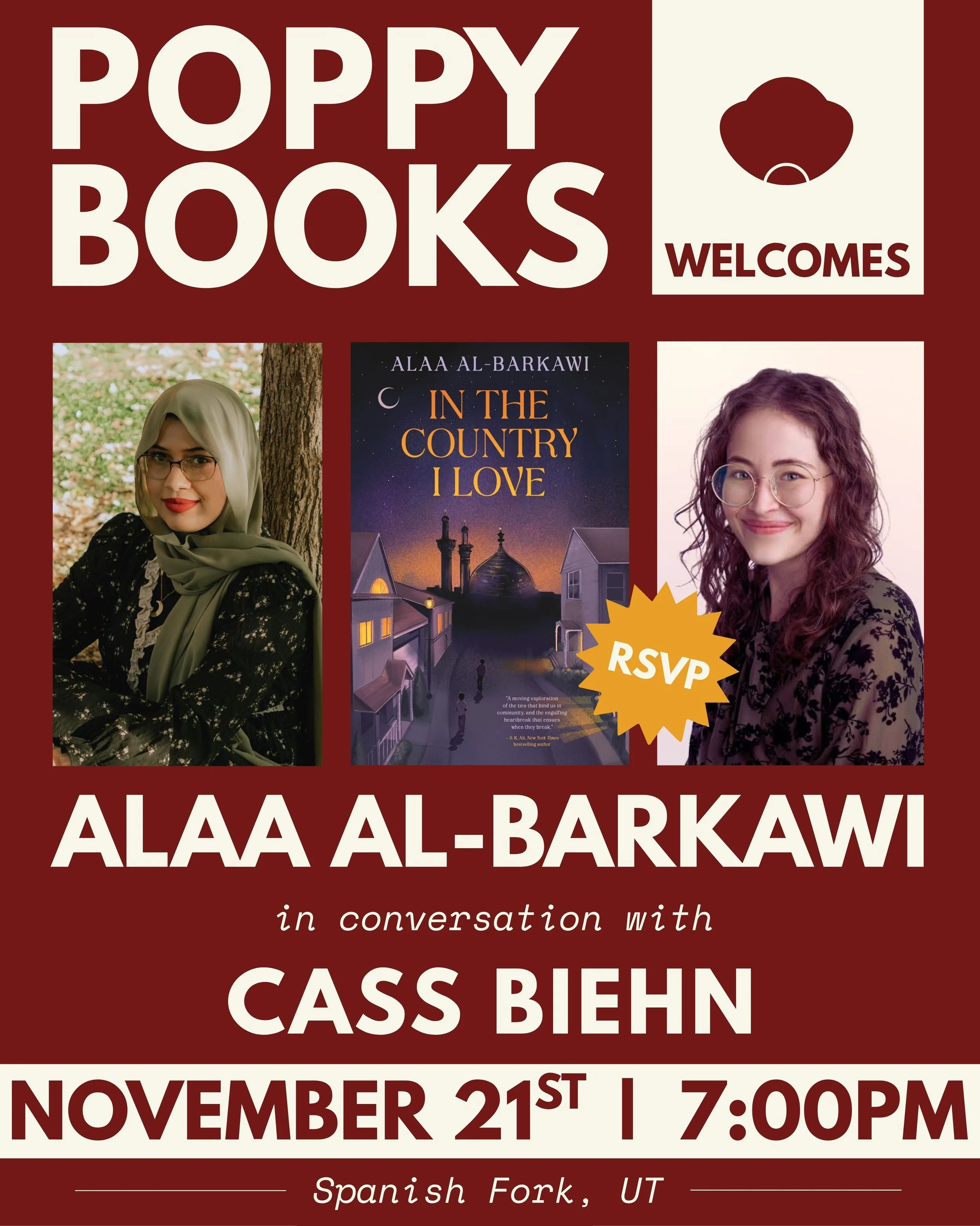 Author Event: Alaa Al-Barkawi