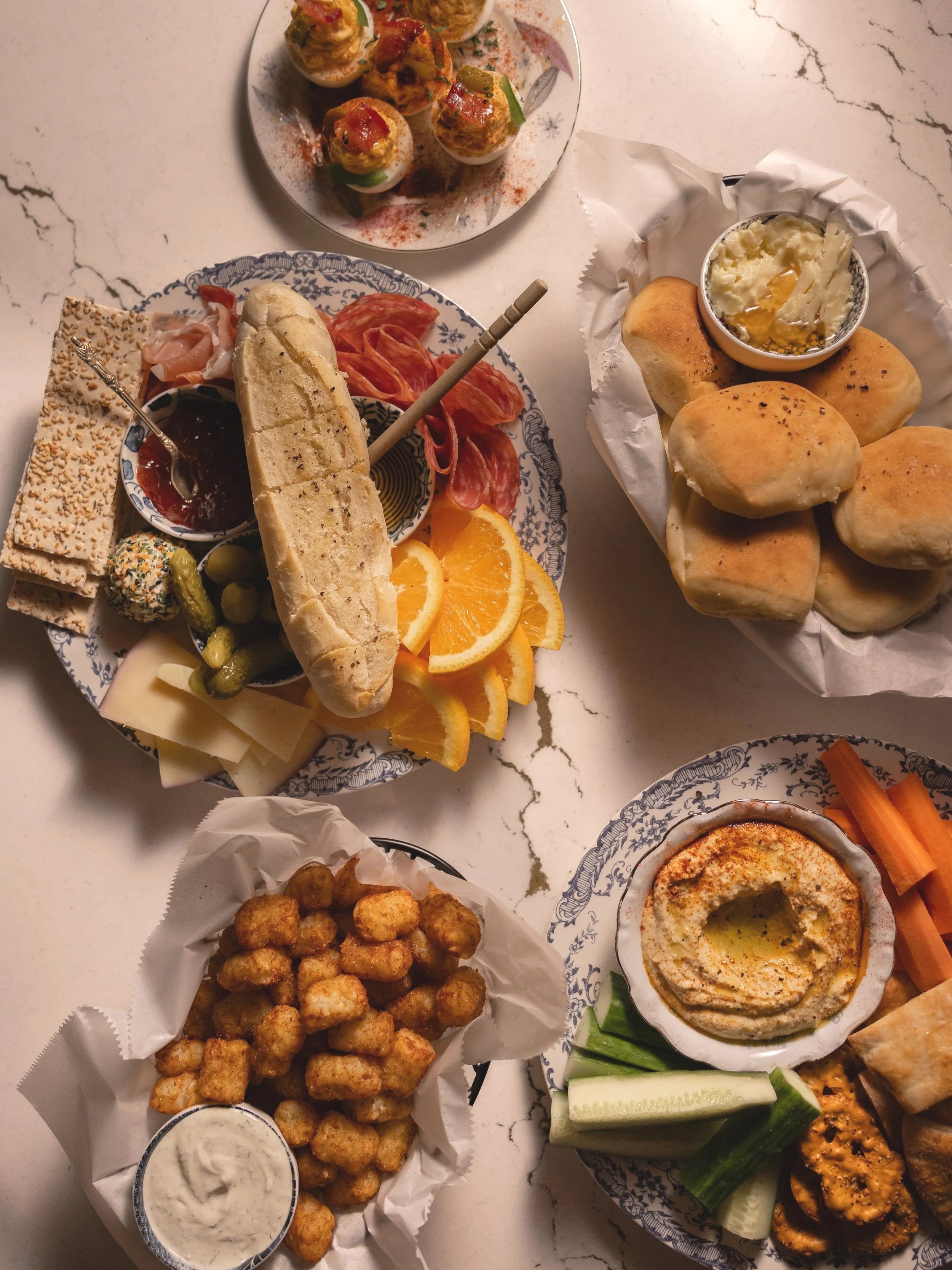 Freshly prepared gourmet small plates and artisanal appetizers served at 1854 Cocktail Bar & Lounge in Cookeville TN.