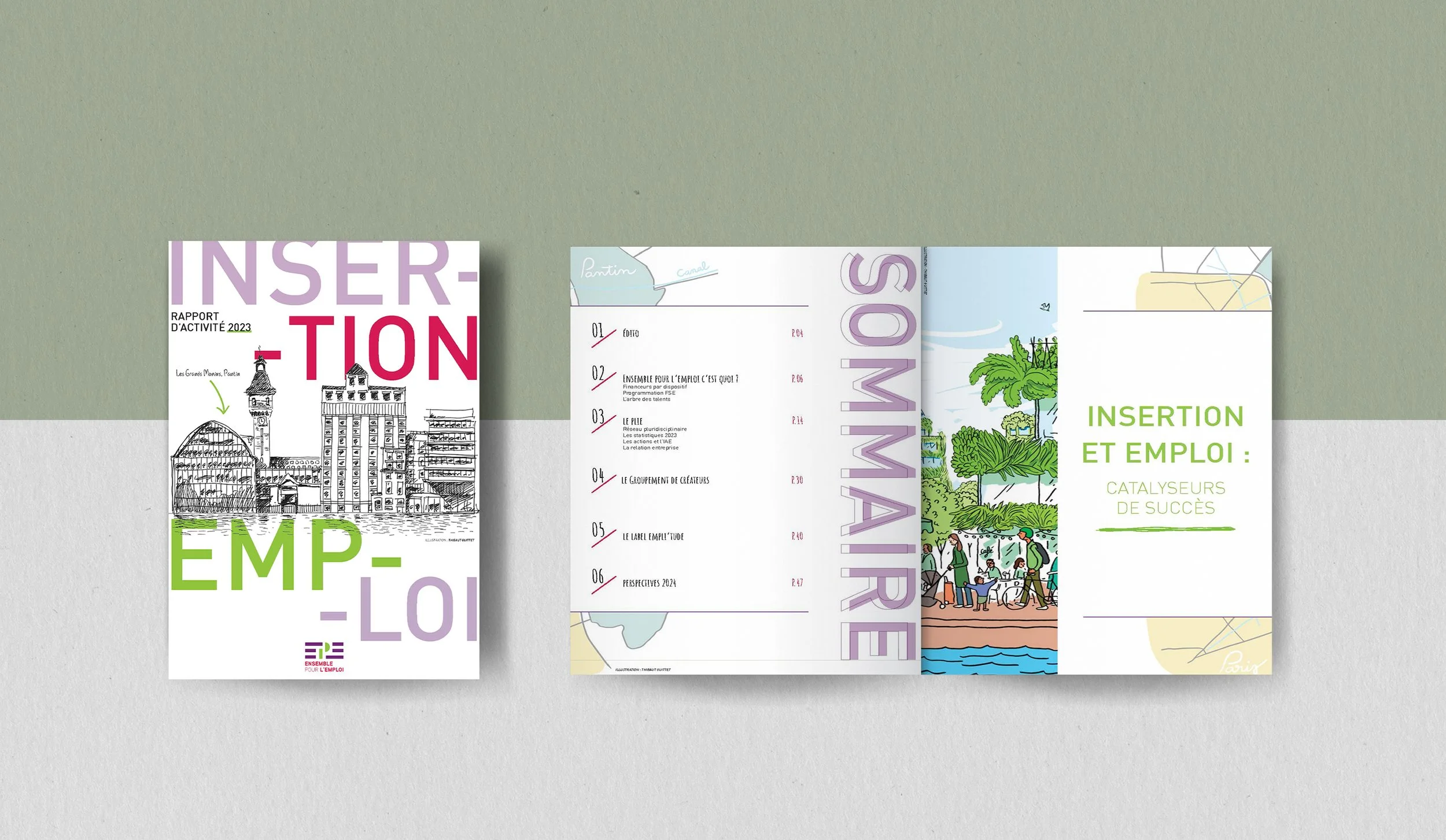 Réalisation du rapport d'activité pour l'association Ensemble pour l'Emploi 2023