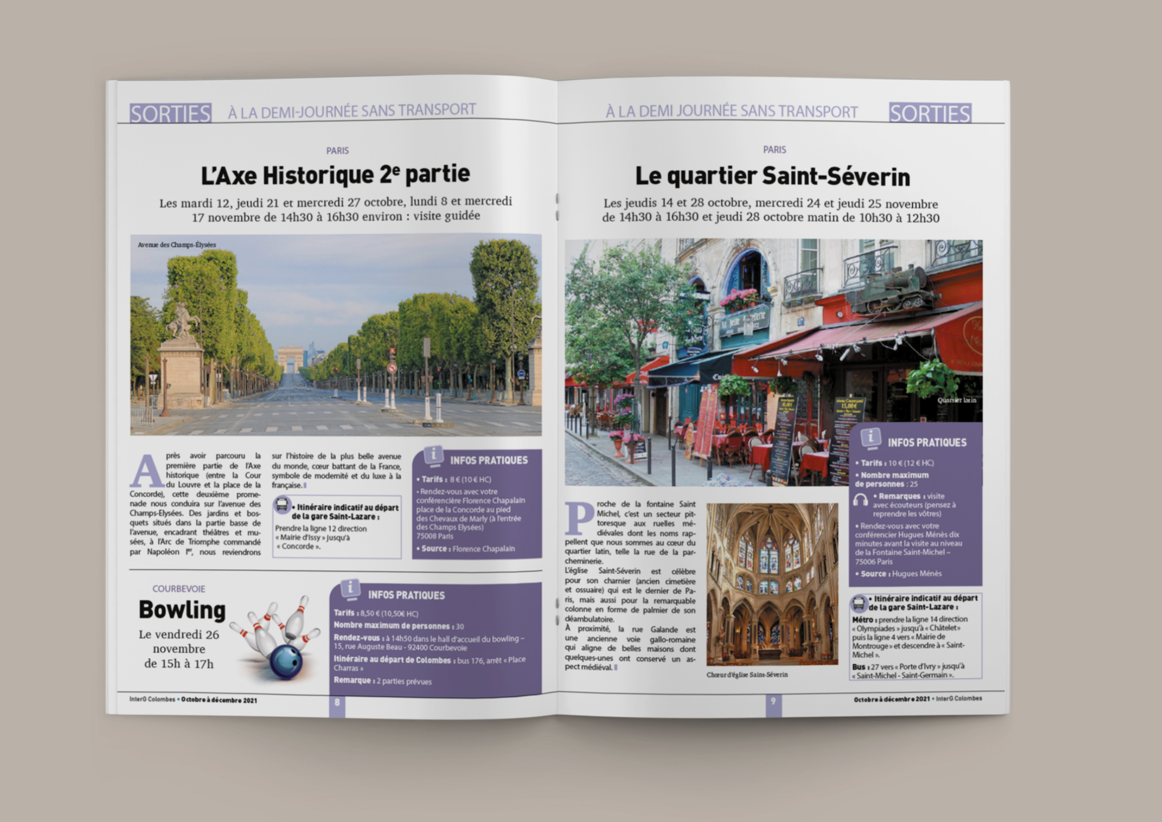Conception du journal de la ville de Colombes