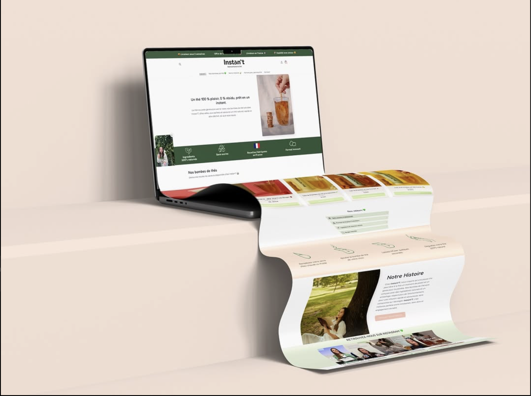 Réalisation d'un site internet pour Instant'T