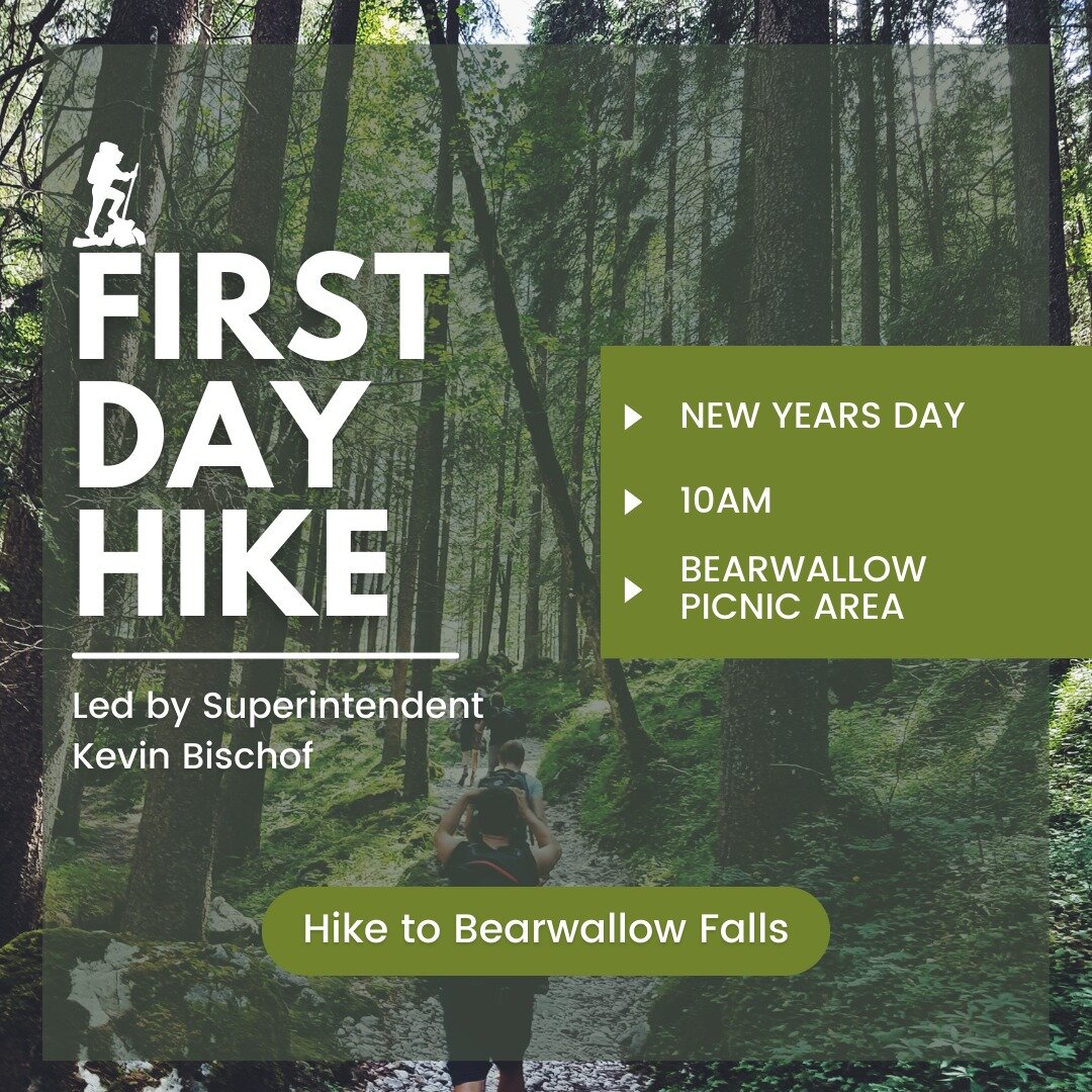 Start 2023 with Gorges State Park! Join Superintendent Kevin Bischof on New Years day for a First Day Hike! The hike will begin at 10am from Bearwallow Picnic Area and will go to Upper Bearwallow Falls. For additional information, visit the park even