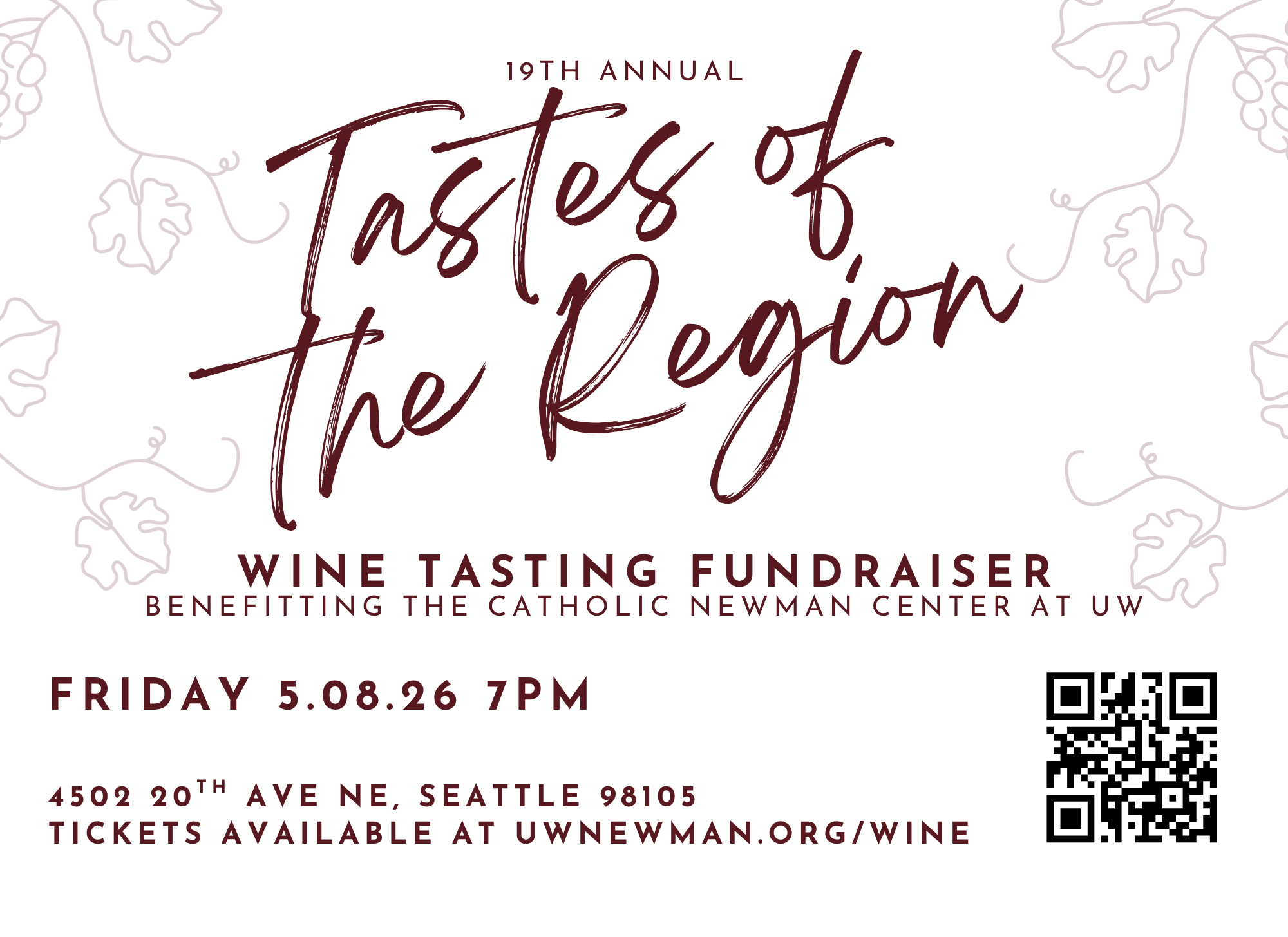 Wine Tasting Fundraiser at Newman