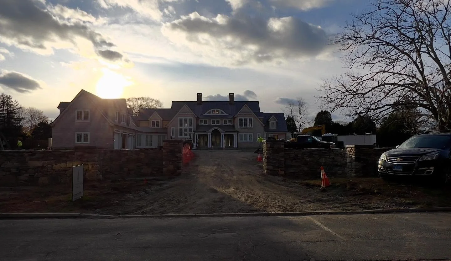 Late day November sunset 🌅 @ncparchitecture @elysianbuild and Malek Landscaping