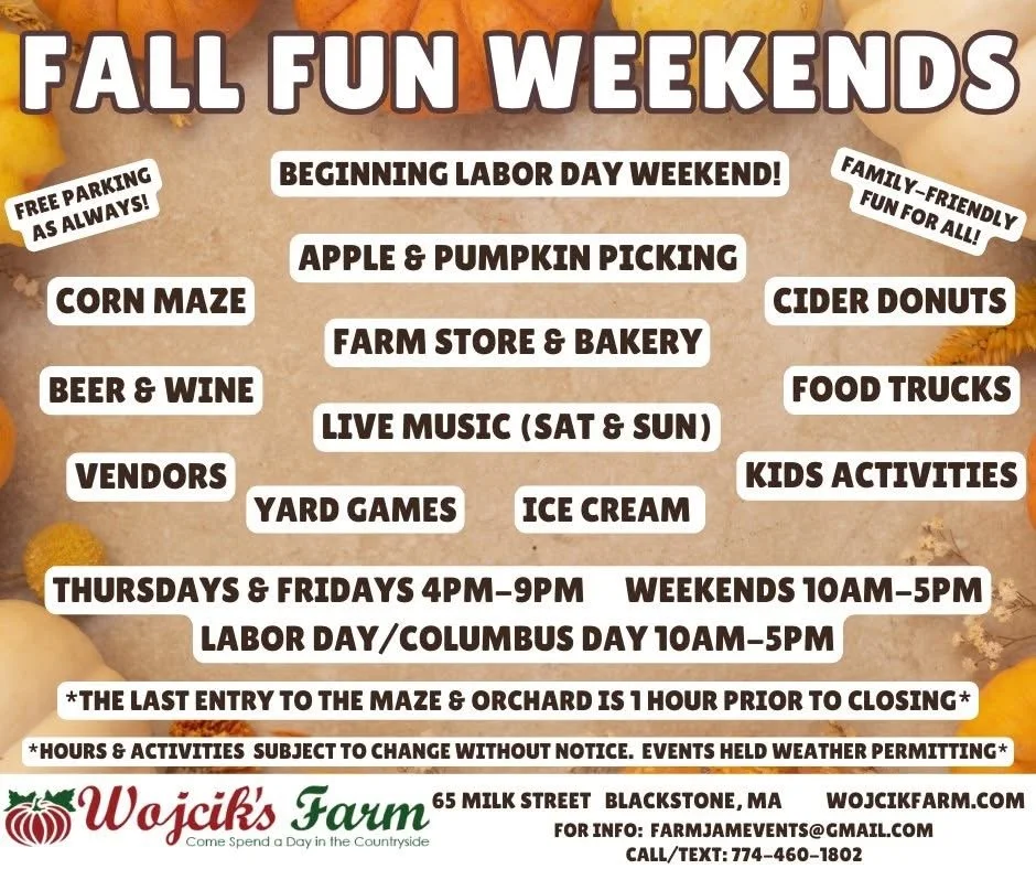 Fall Fun Weekends at Wojcik’s Farm