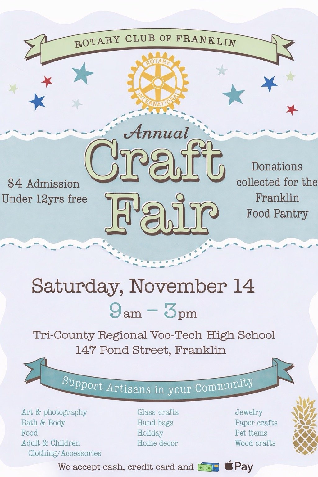 51st Annual Craft Fair by the Rotary Club of Franklin