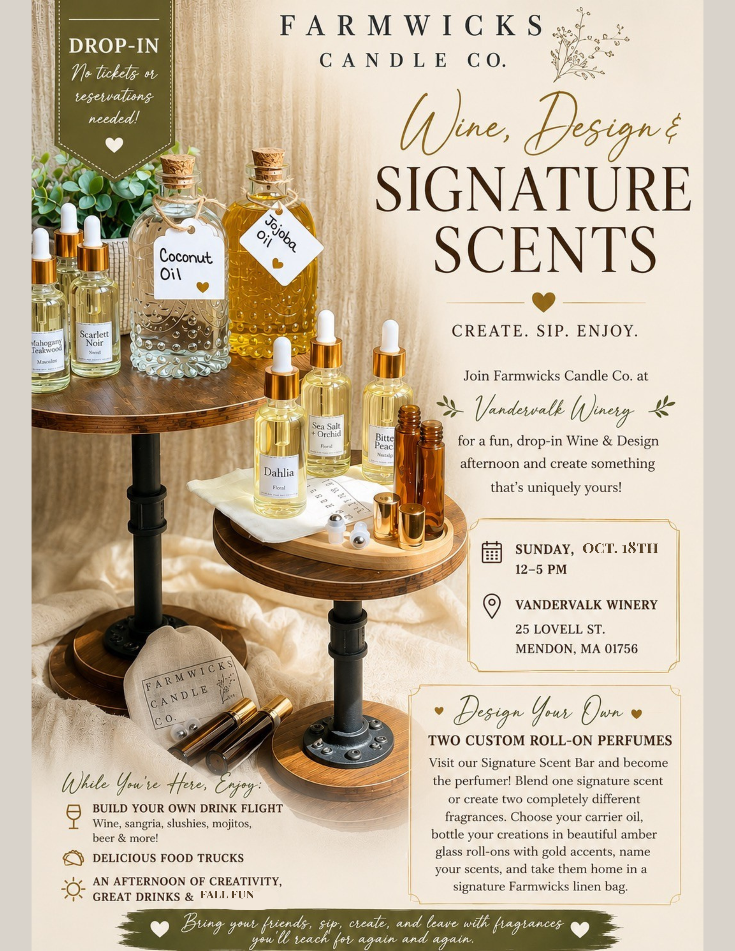 Wine &amp; Design at Vandervalk Winery