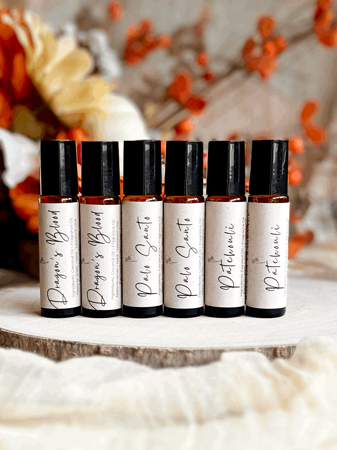 Roll On Fragrance Oils in Dark Amber