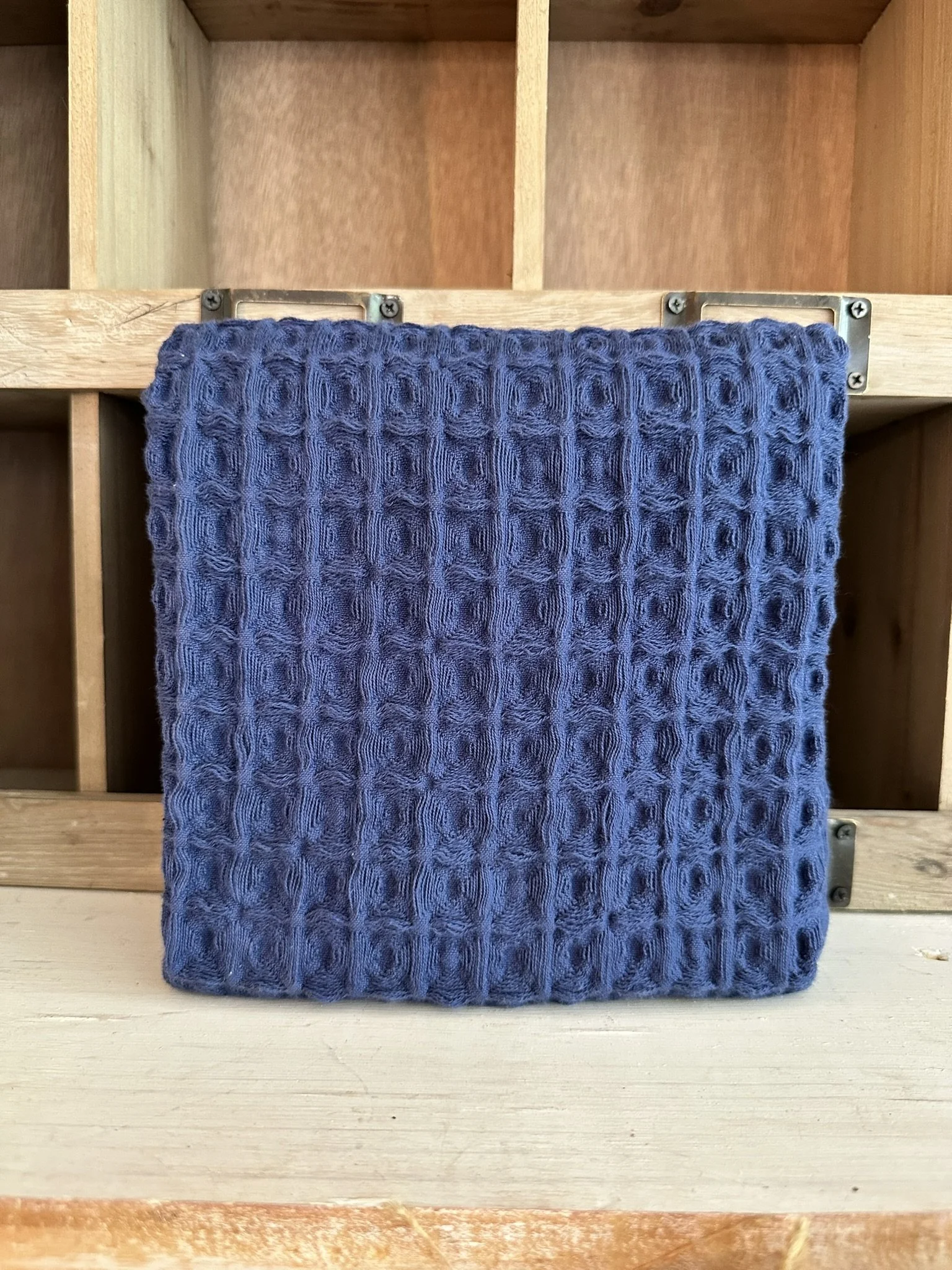 Waffle Dish Towel- Navy Blue