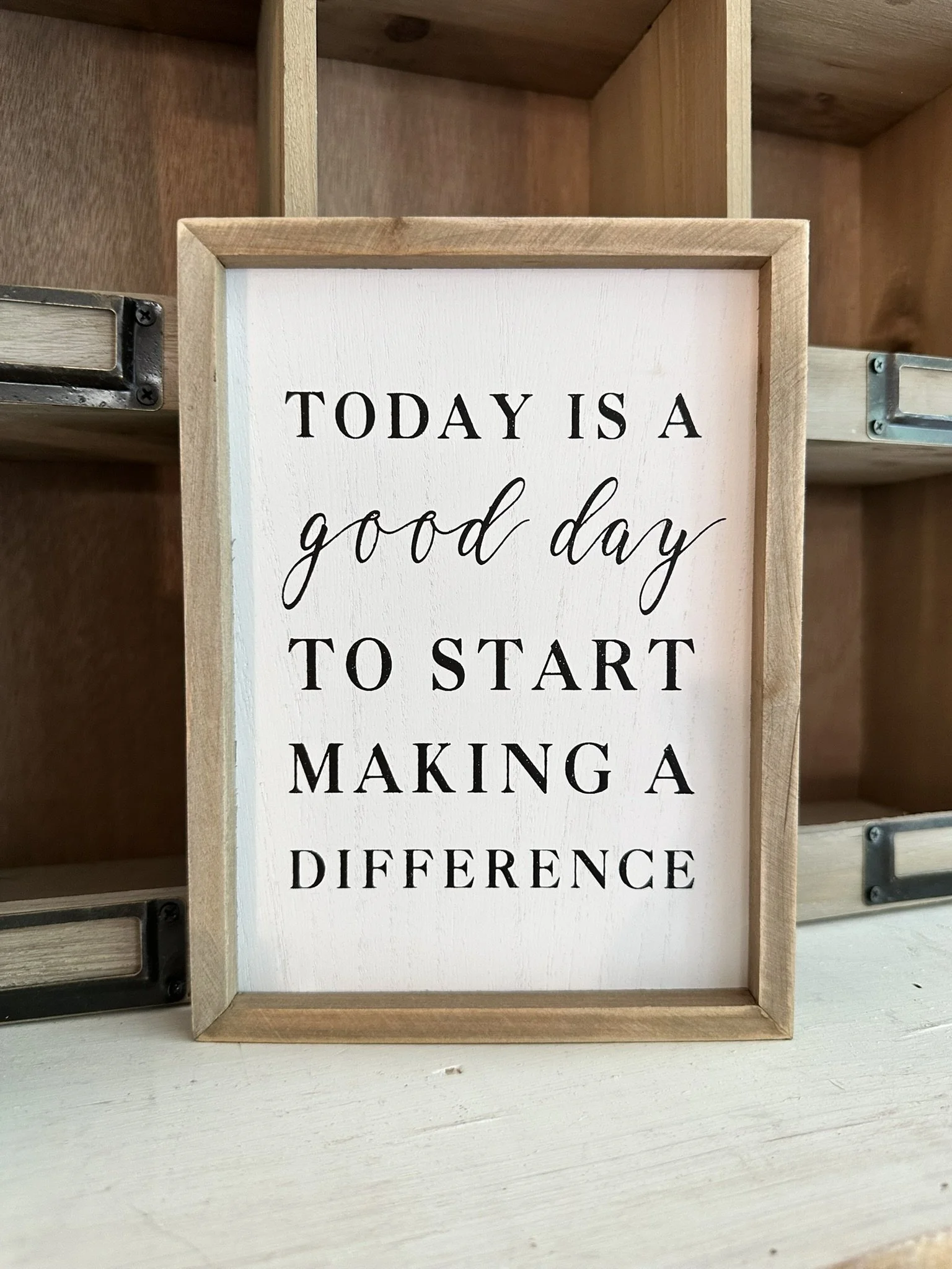 Today Is a Good Day Wood Framed Sign