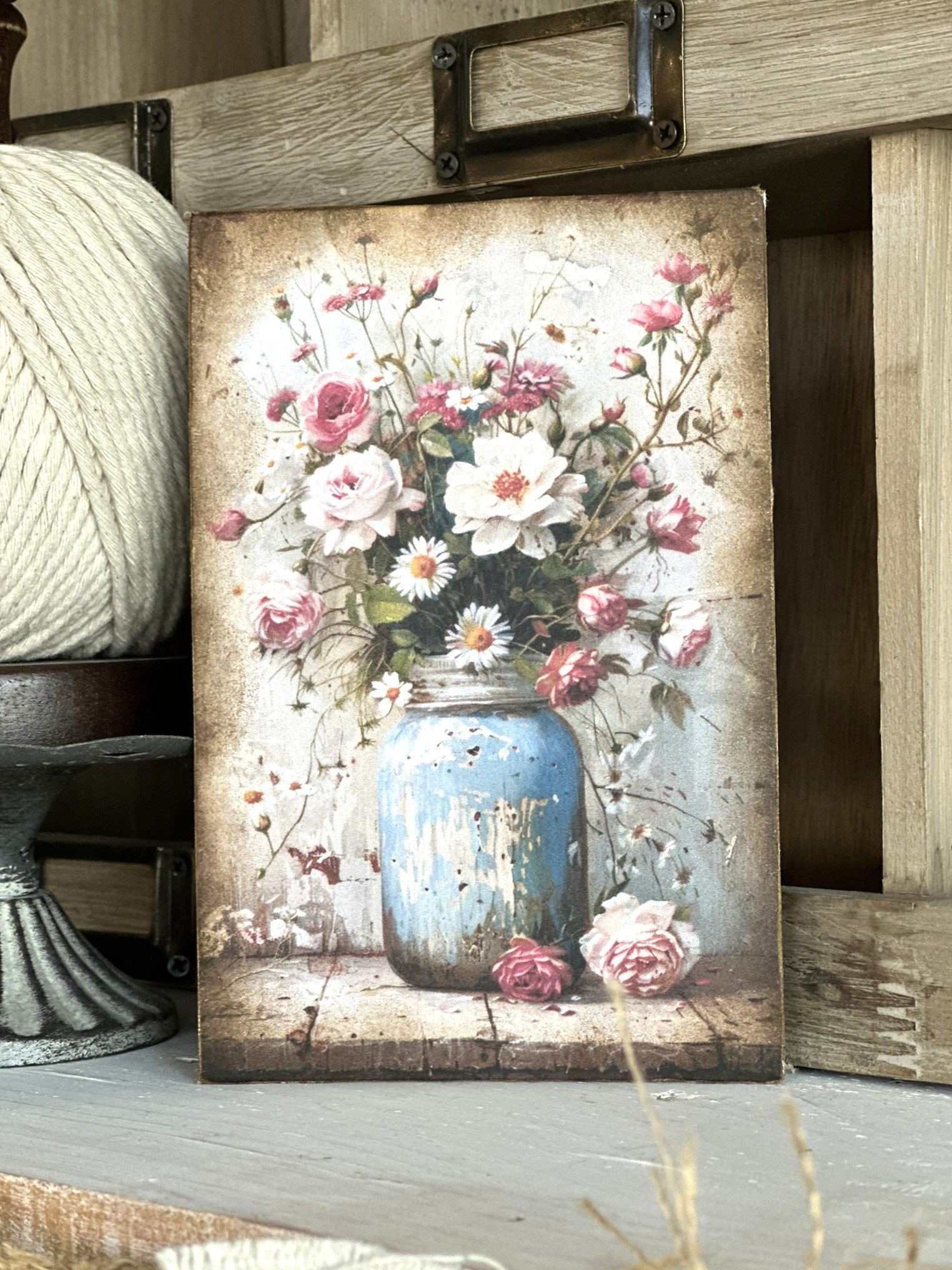 Flower Image Canvas Decor