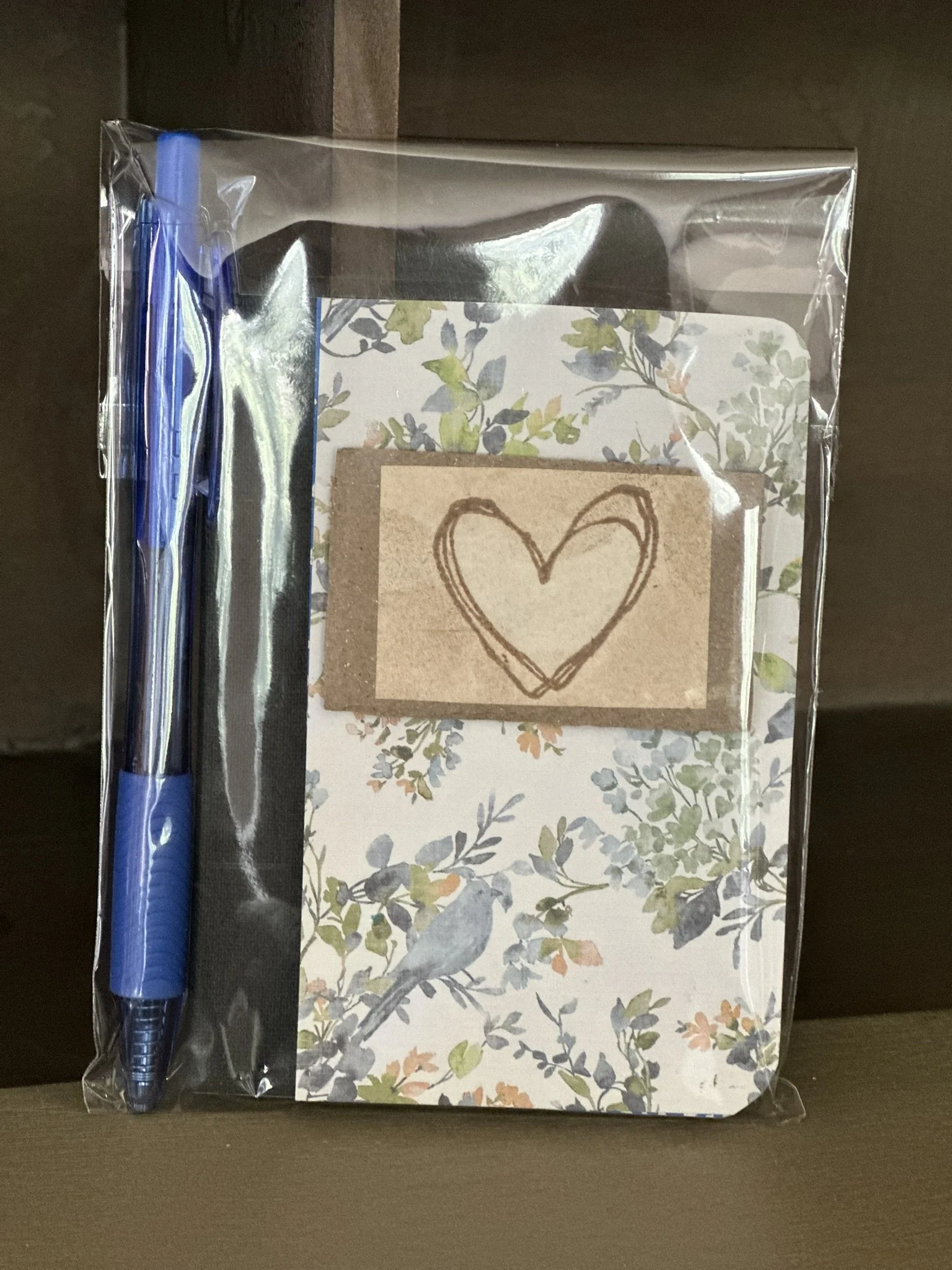 Small Handmade Gratitude Journal with Pen and Journal Prompt Cards