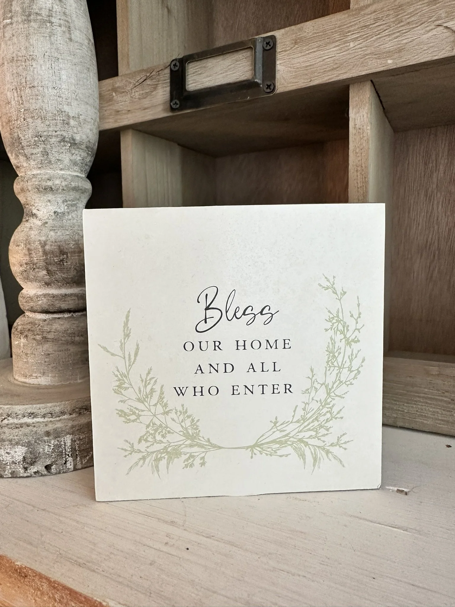 Bless Our Home Chucky Wood Shelf Sitter
