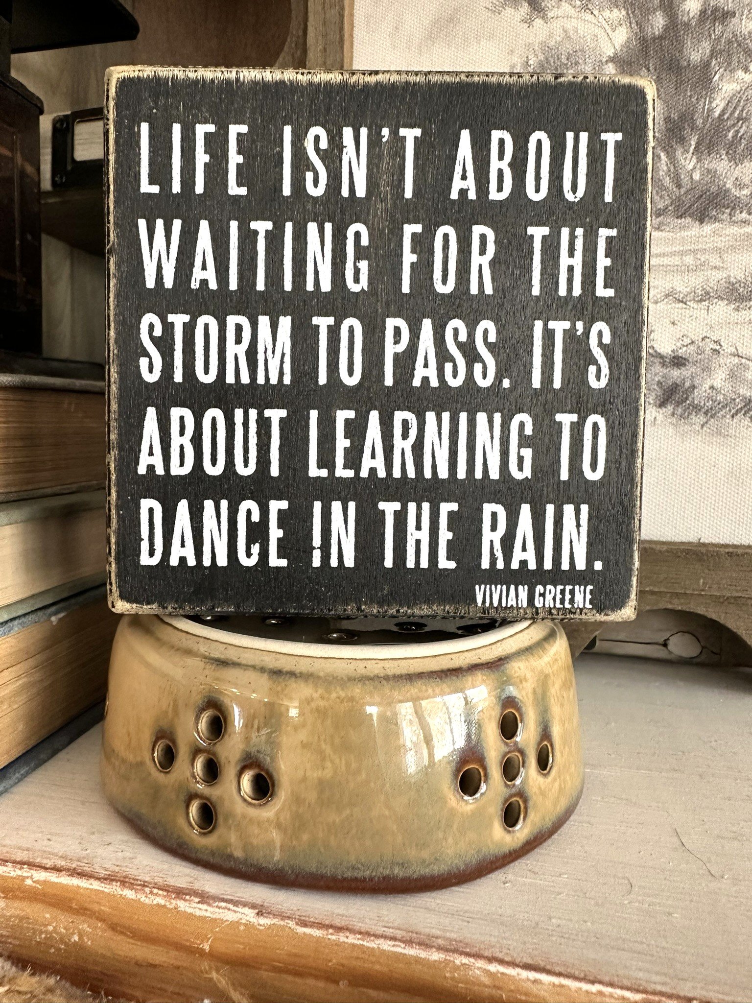 Wood Sign with Saying