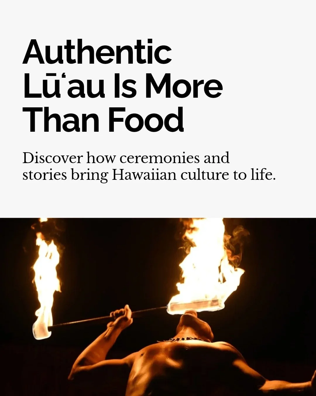 What makes a Hawaiian lūʻau truly authentic? It's more than just food and dance&mdash;it's a deep connection to culture and community.

Experience the warmth of aloha through traditional ceremonies, storytelling, and locally crafted dishes that honor