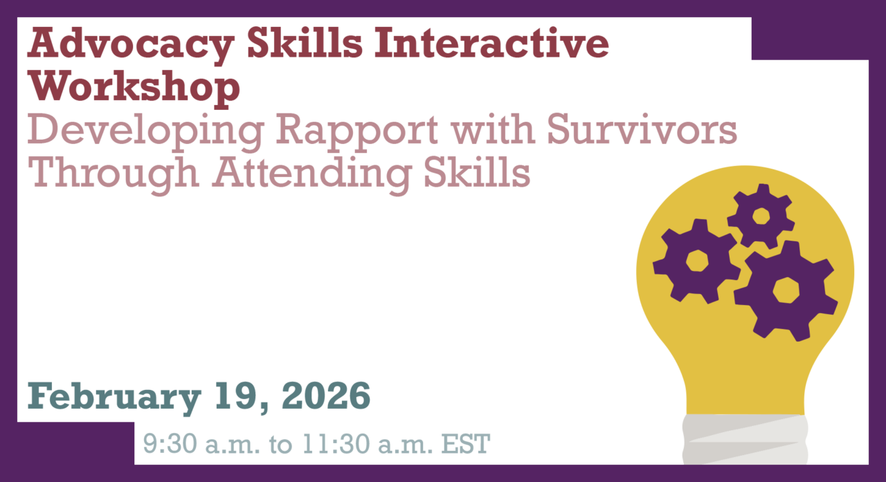 ODVN: Advocacy Skills Interactive Workshop