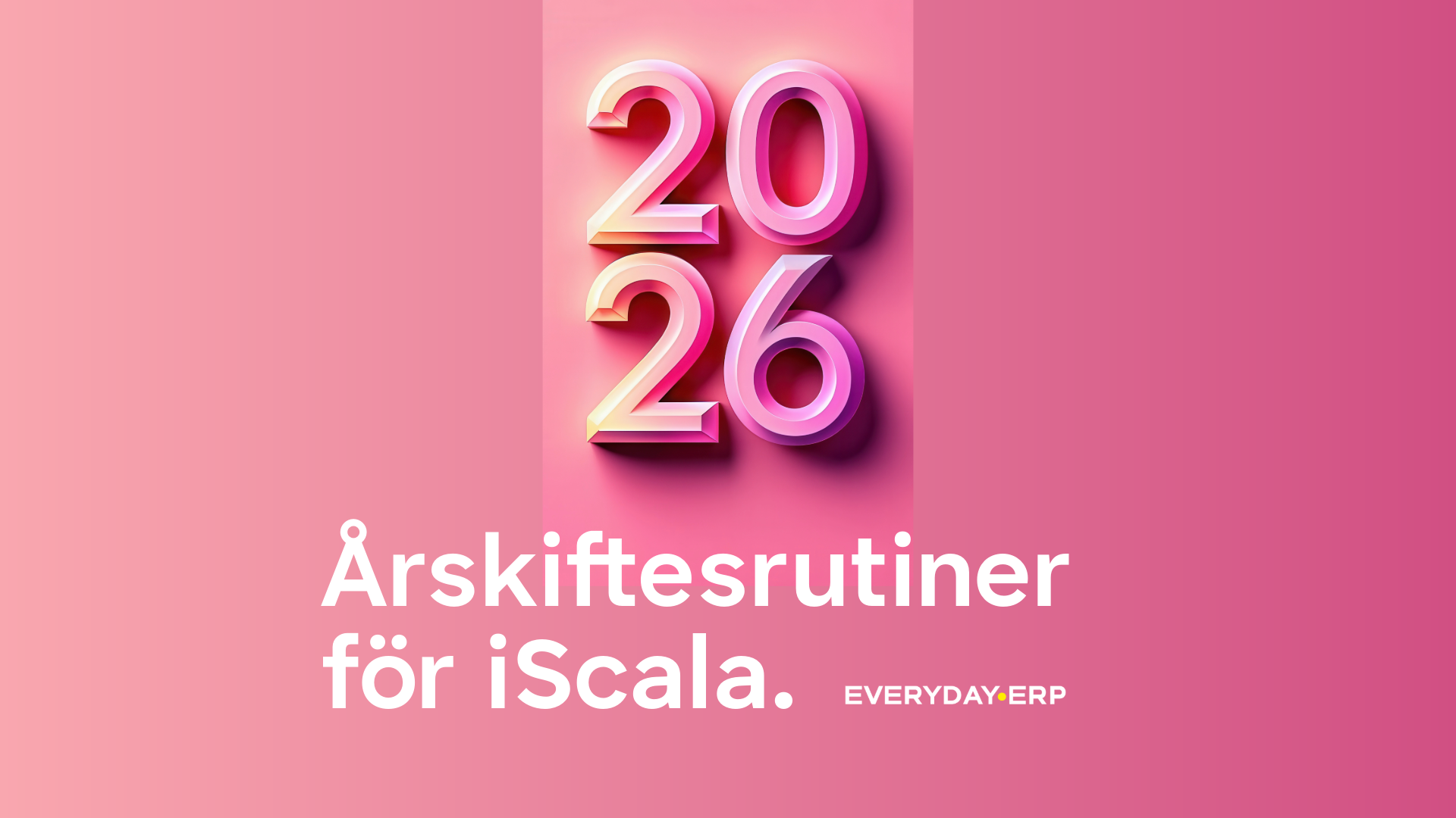 Årsskiftesrutiner&nbsp;från Epicor