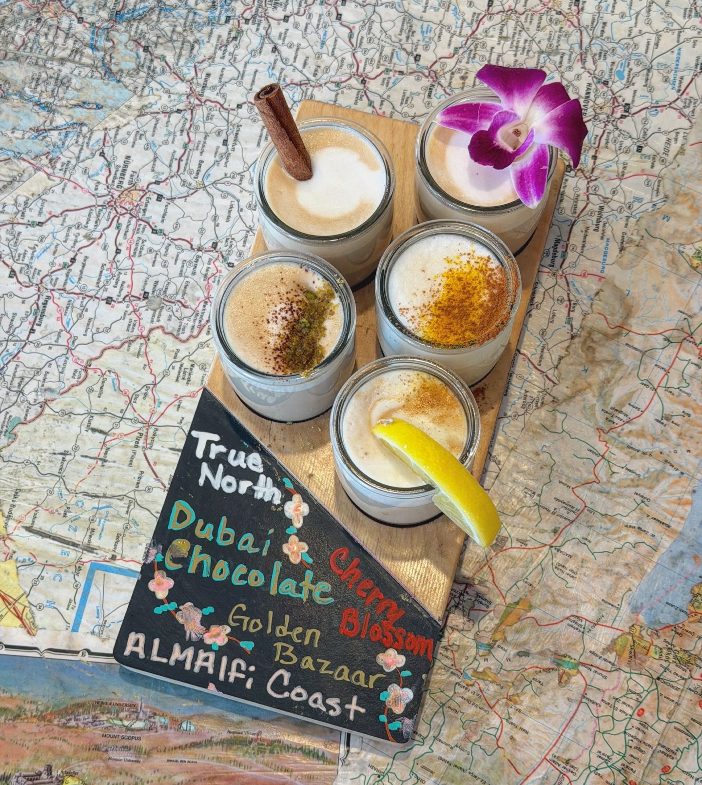 Take your taste buds on a trip around the world&mdash;without ever leaving the caf&eacute; 🌍☕️

Our Alma Around the World spring drink menu is officially here, featuring:

🍫 Dubai Chocolate &ndash; mocha, pistachio &amp; tahini
🍁 True North Maple 
