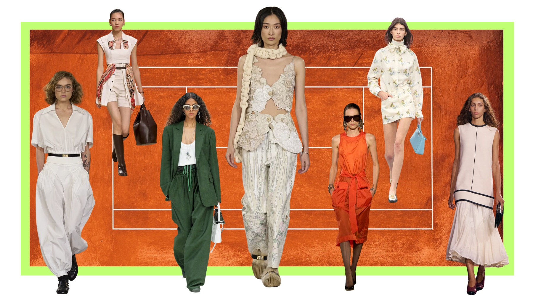 Fashion Week 2026: los looks de pasarela que sí funcionan en Roland Garros
