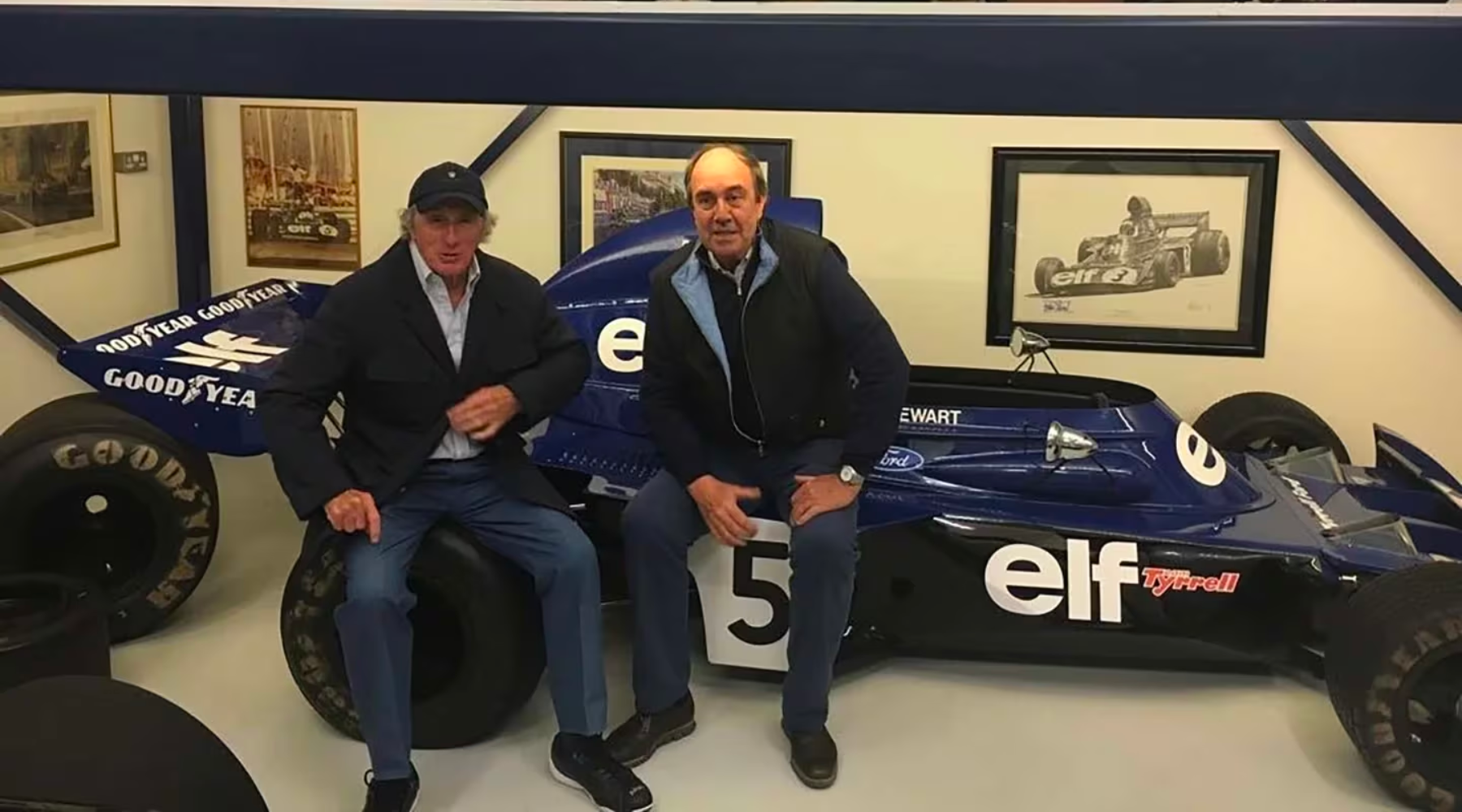 Sir Jackie Stewart y Fernando Parrado