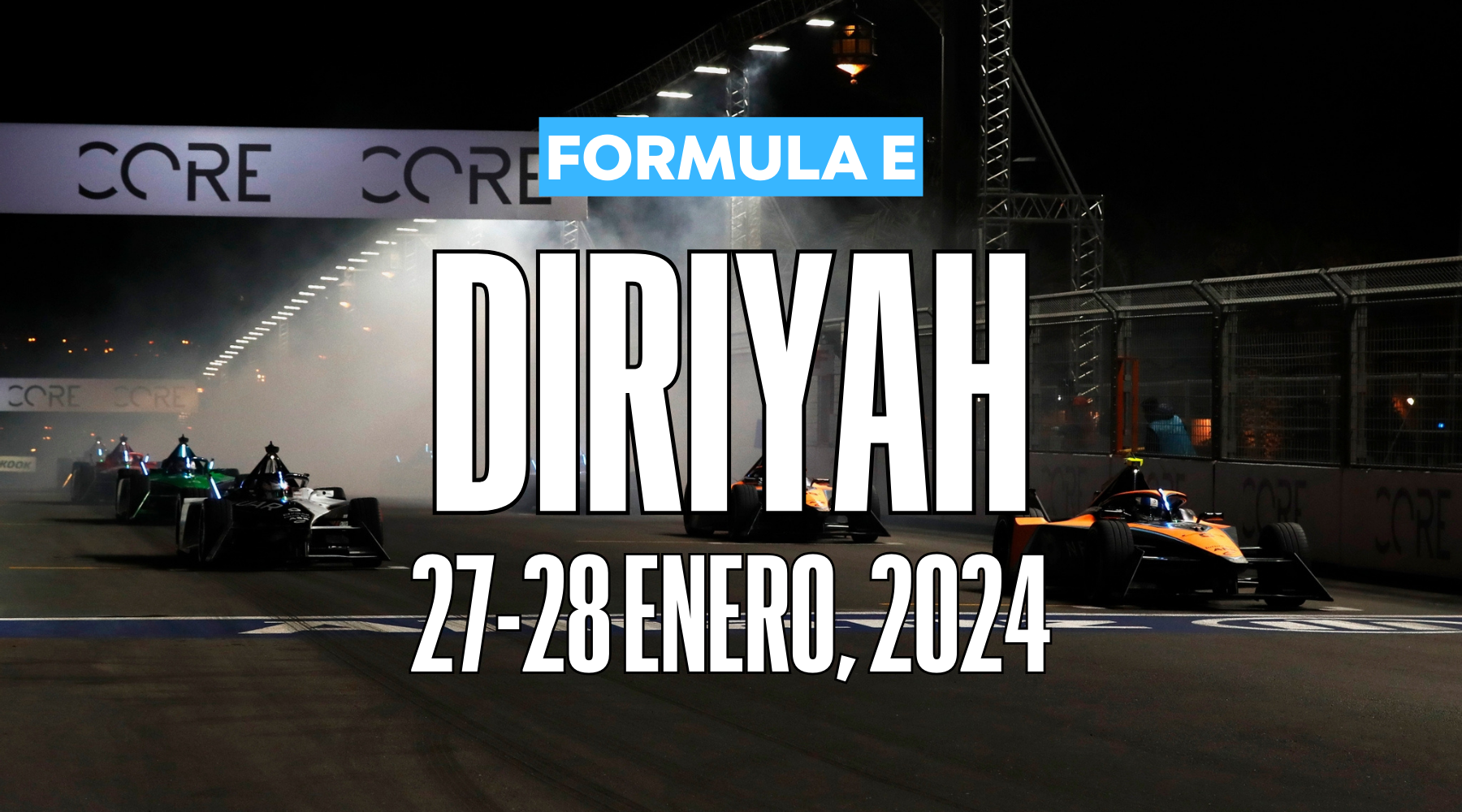 HORARIOS FORMULA E: e-Prix Diriyah R1 + R2