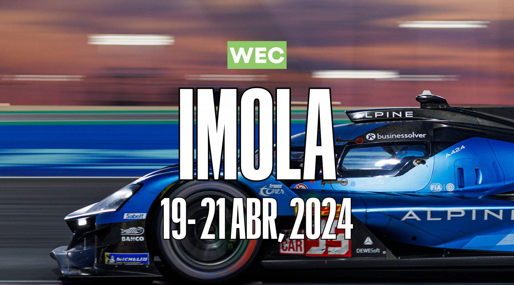 HORARIOS WEC: 6 Horas de Imola