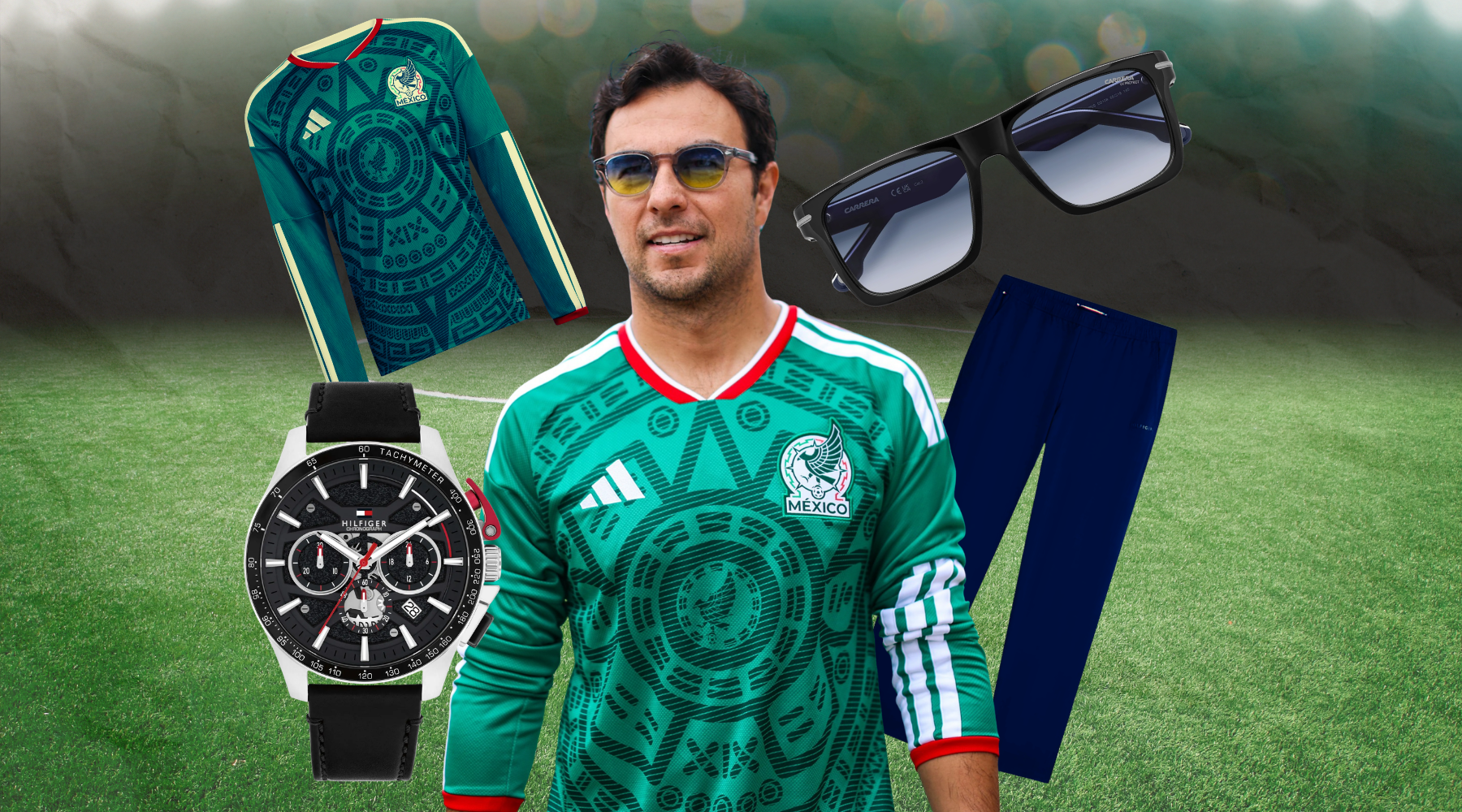 Cómo combinar el jersey de México que usó Checo Pérez en el Gran Premio de Gran Bretaña