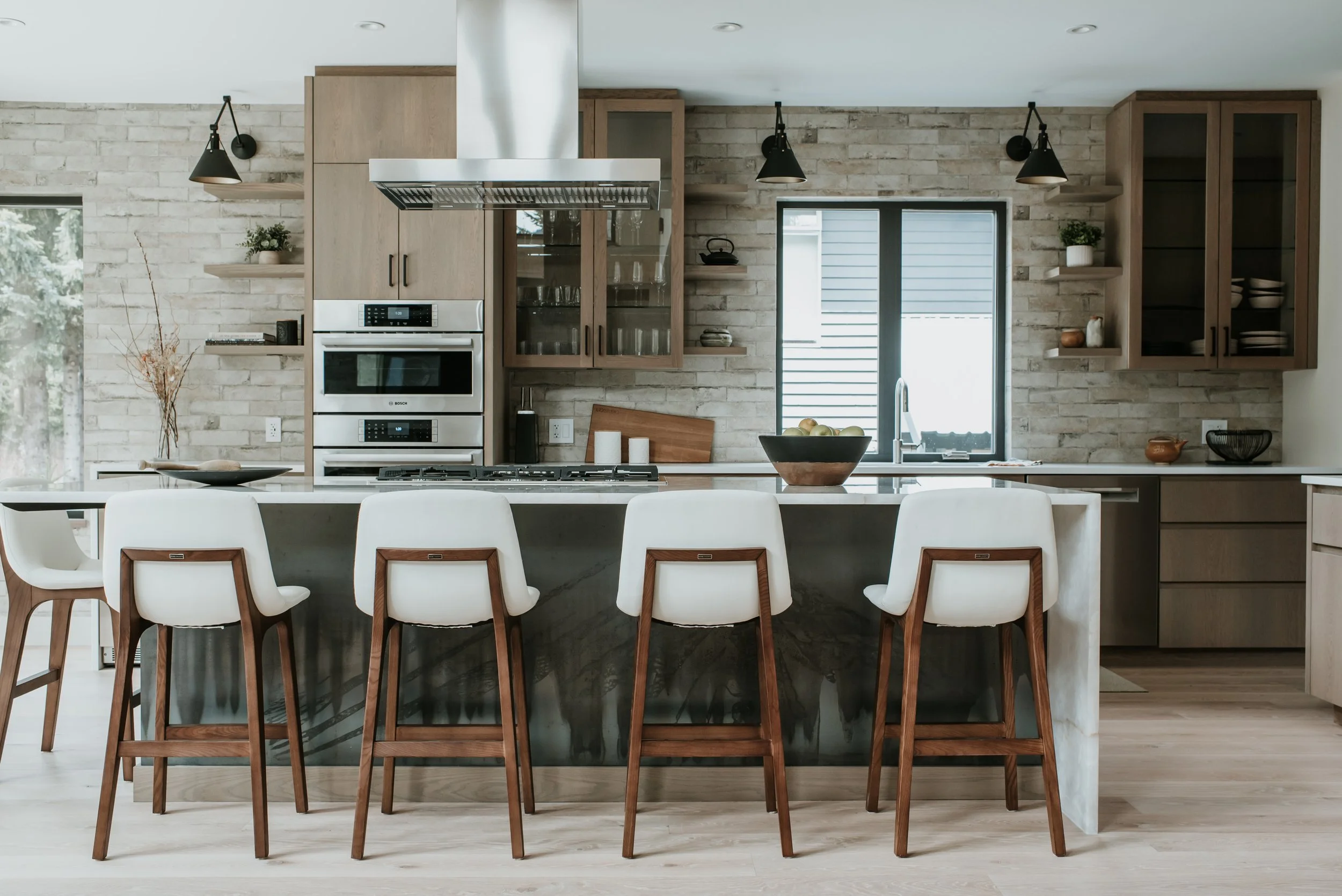 Fitzsimmons, complete renovation interior design in Whistler, BC by LRD Studio. Collaboration between interior designer, contractor, and trades on a West Coast Modern home.