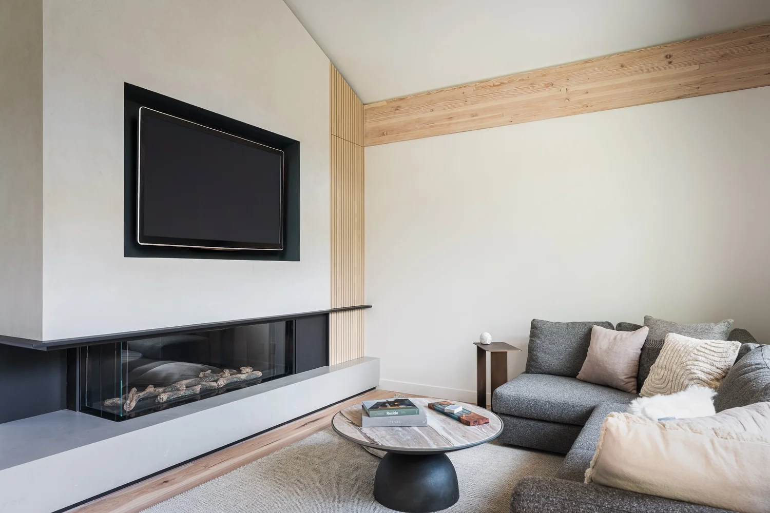 Tapleys Parent suite wardrobe, self-contained living space — full renovation interior design in Whistler, BC by LRD Studio. Photography by Matt Anthony.