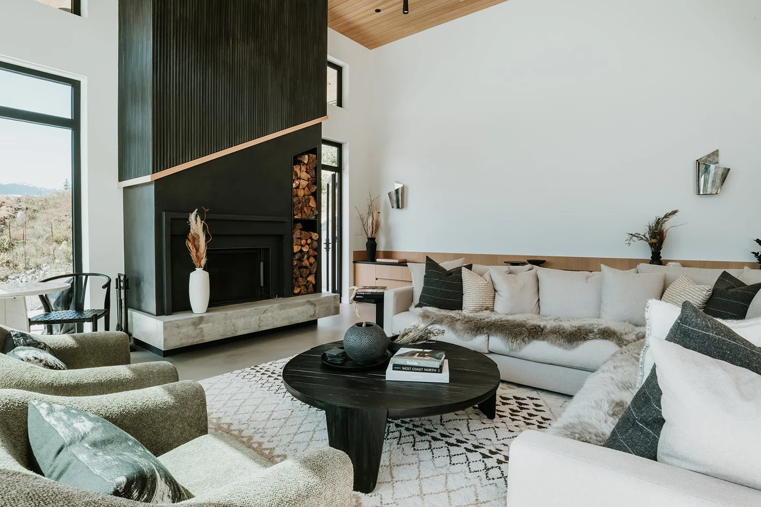 Sunstone — living space 6, new-build interior design in Pemberton, BC by LRD Studio. Photography by Darby Magill.