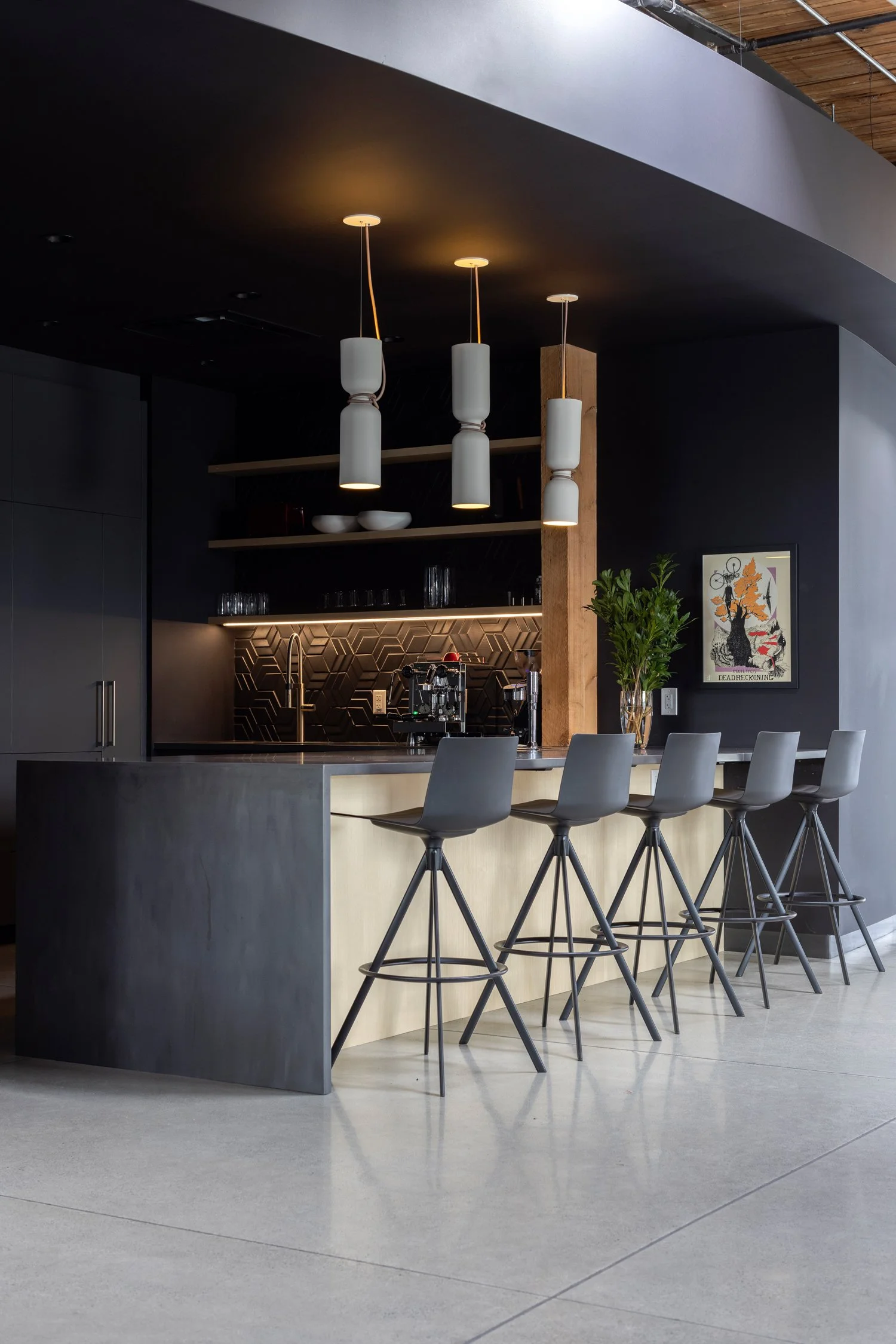 SRAM Material or texture detail, commercial interior design in North Vancouver, BC by LRD Studio. Photography by Janis Nicolay.