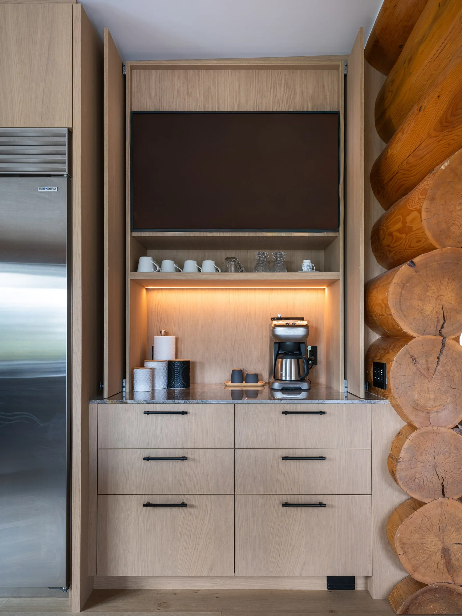 Sunridge — custom interior detail 10, renovation interior design in Whistler, BC by LRD Studio. Photography by Matt Anthony.