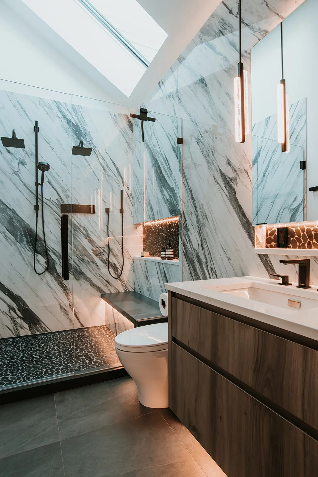 Falcon Crescent — living space 26, full renovation interior design in Whistler, BC by LRD Studio. Photography by Darby Magill.