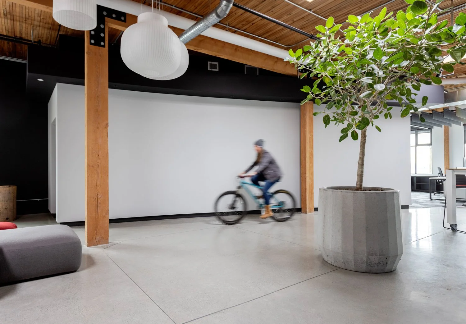 SRAM Material or texture detail, commercial interior design in North Vancouver, BC by LRD Studio. Photography by Janis Nicolay.