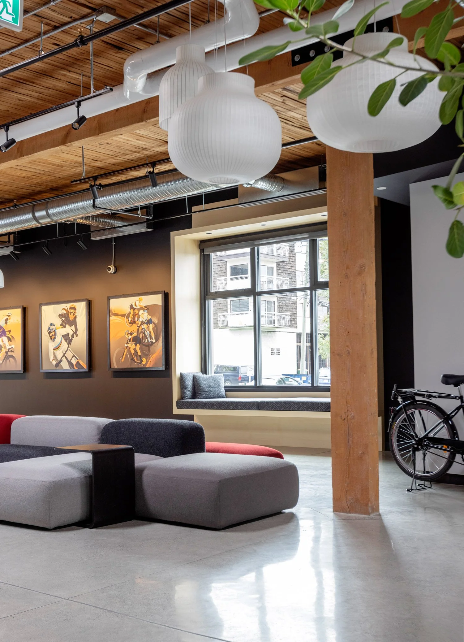 SRAM Material or texture detail, commercial interior design in North Vancouver, BC by LRD Studio. Photography by Janis Nicolay.