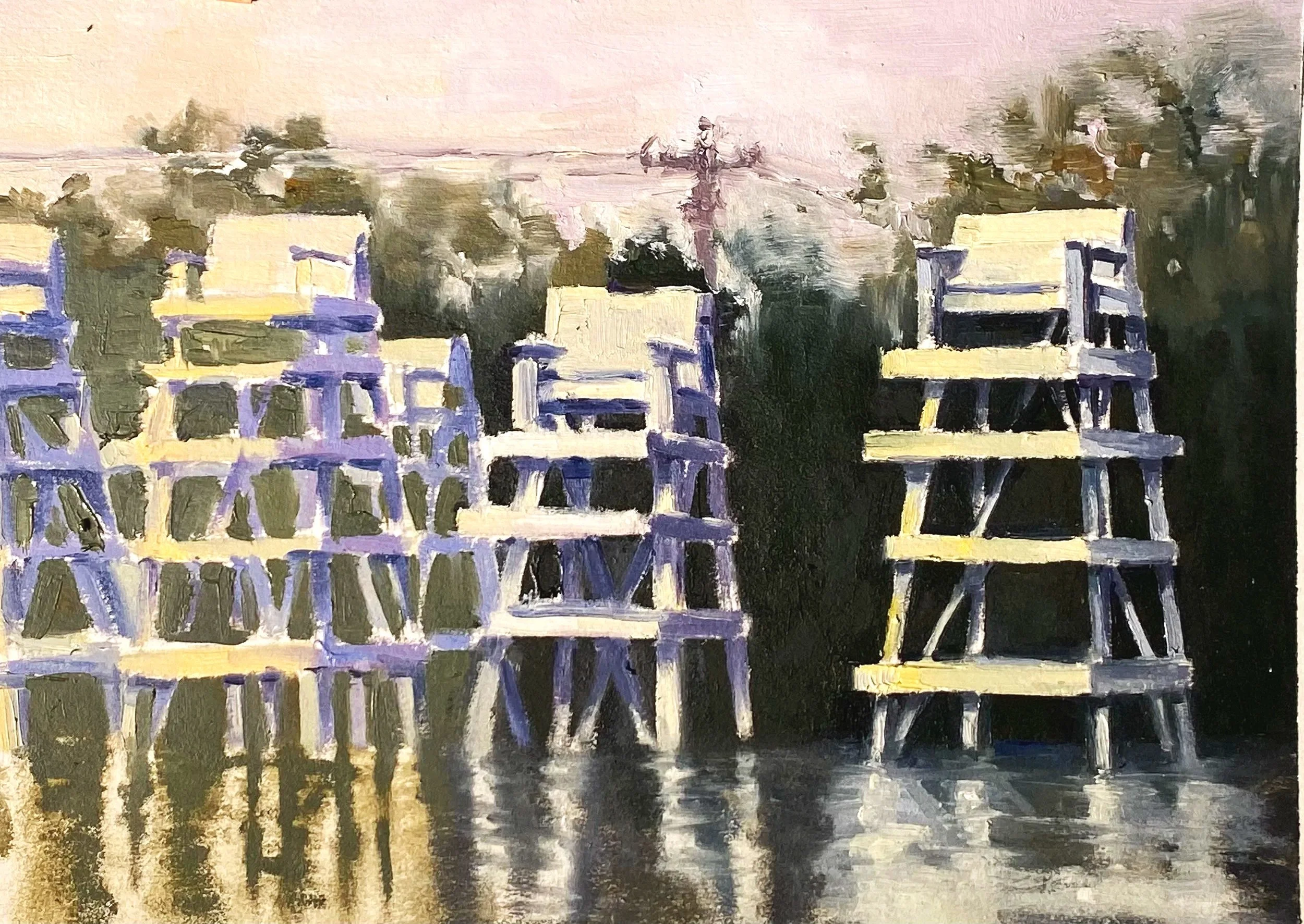 After the Flood, 12 x 9", oil on Arches paper